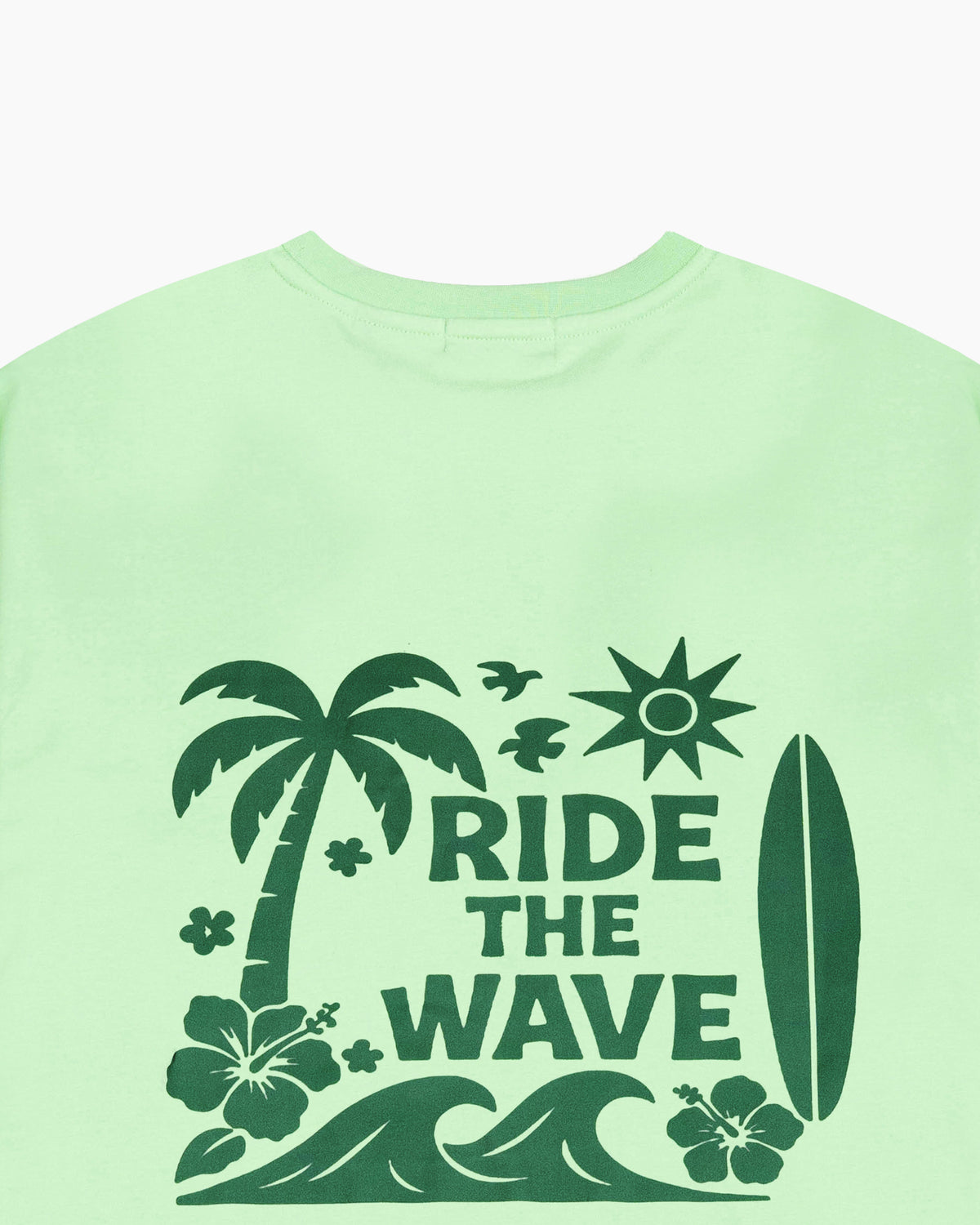 Spring Leaf Ride The Wave Graphic T-Shirt