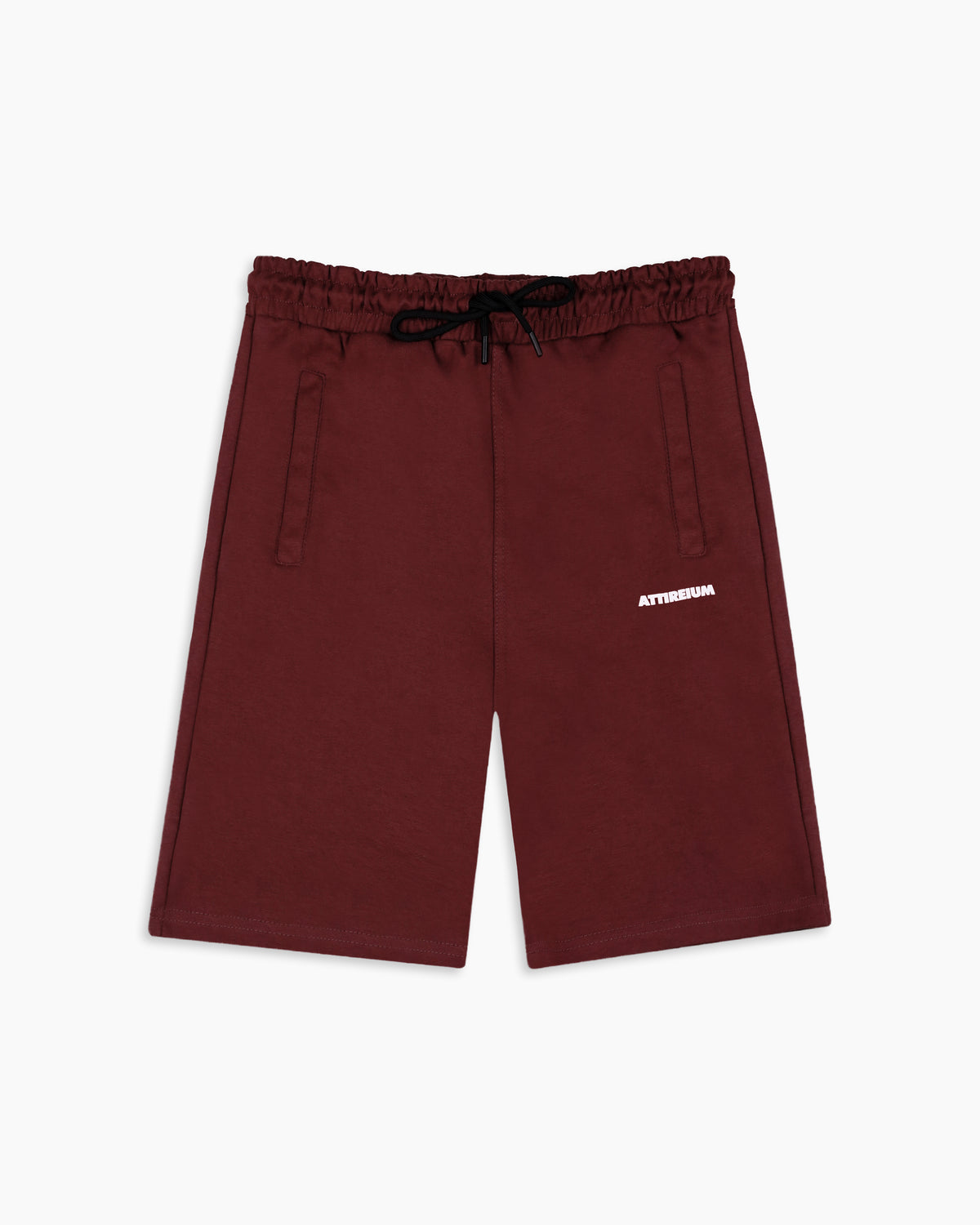 Plum Wine Combed Cotton Shorts
