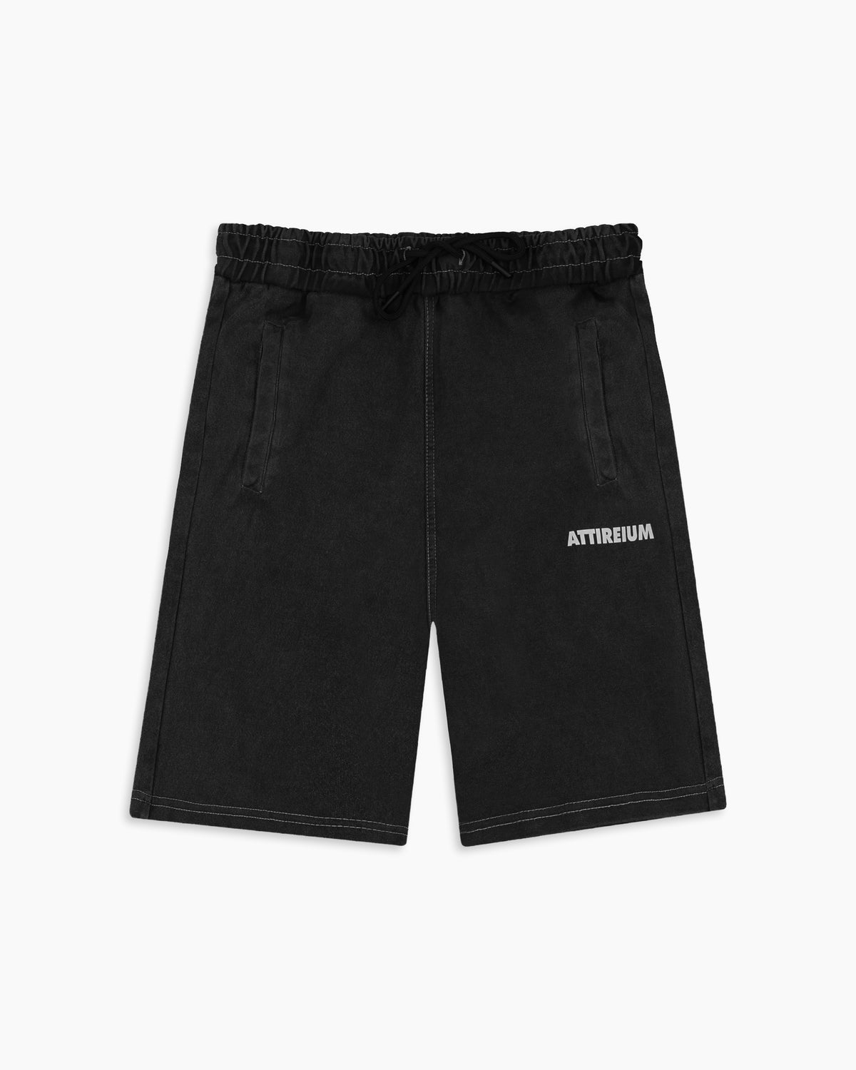 Washed Black Acid Wash Short
