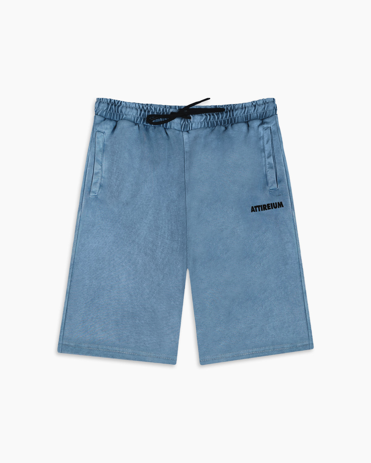 Washed Blue Acid Wash Short