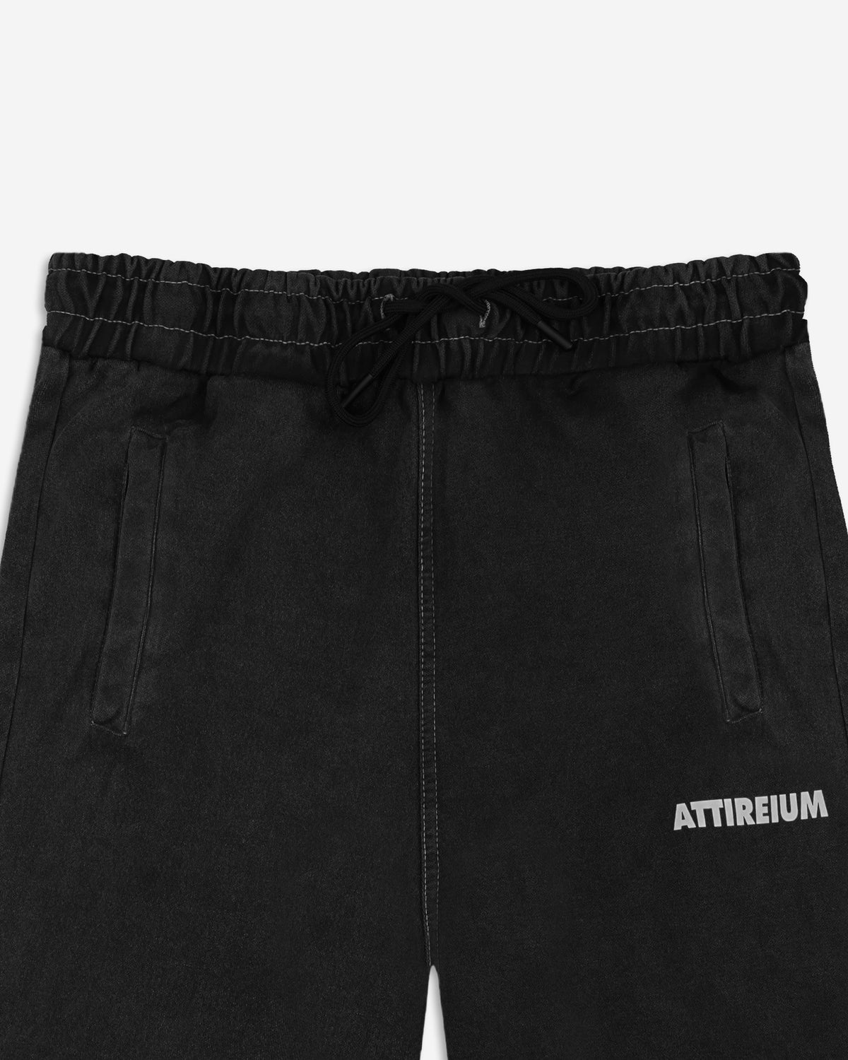 Washed Black Acid Wash Short