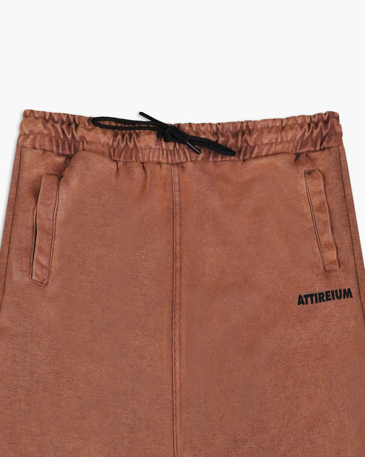 Terracotta Acid Wash Wide-Leg Trouser