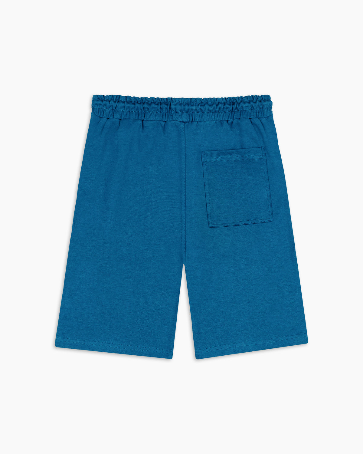 Dark Sapphire Combed Cotton Shorts