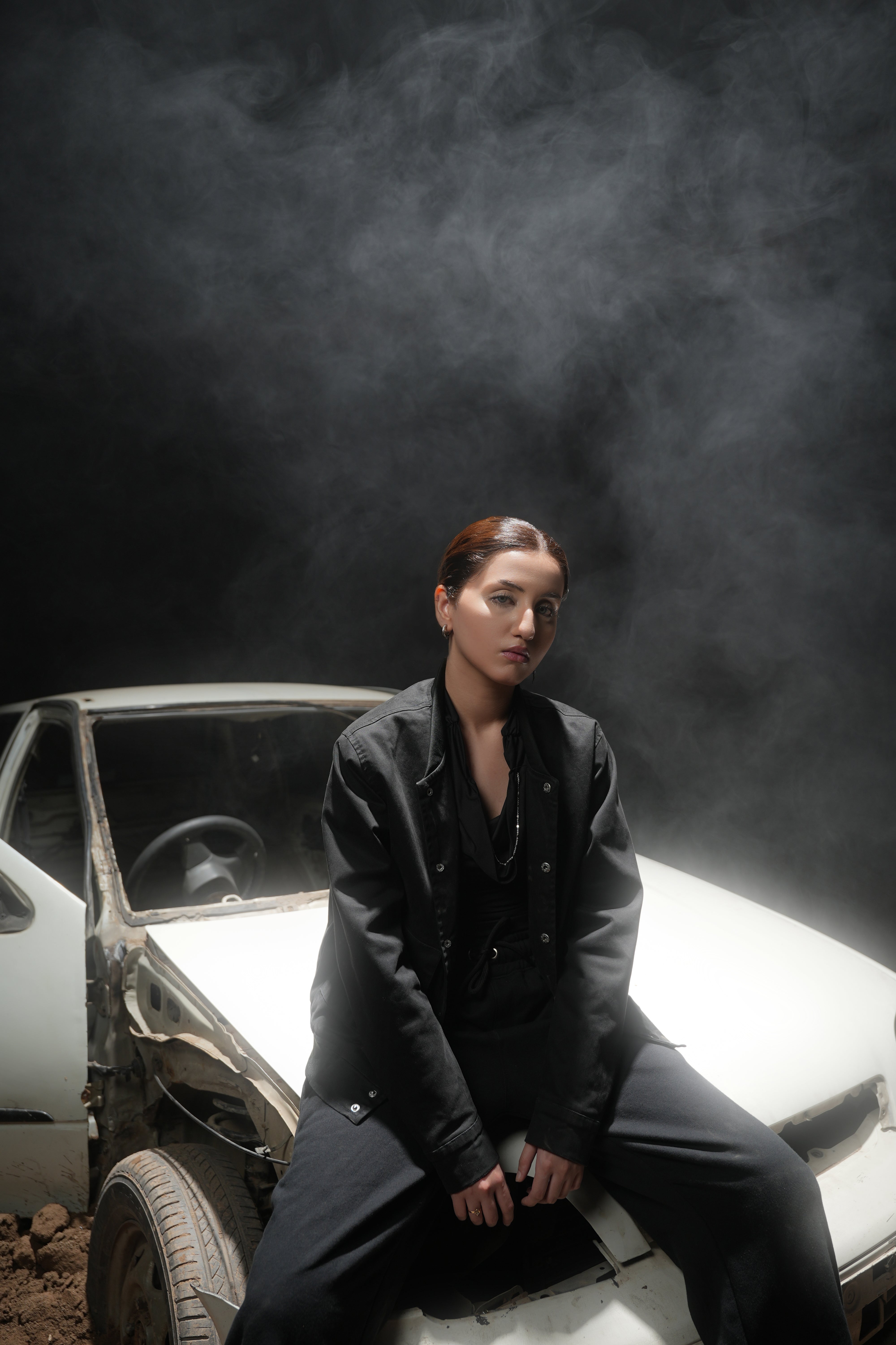 Black - Minimal Utility Street Jacket