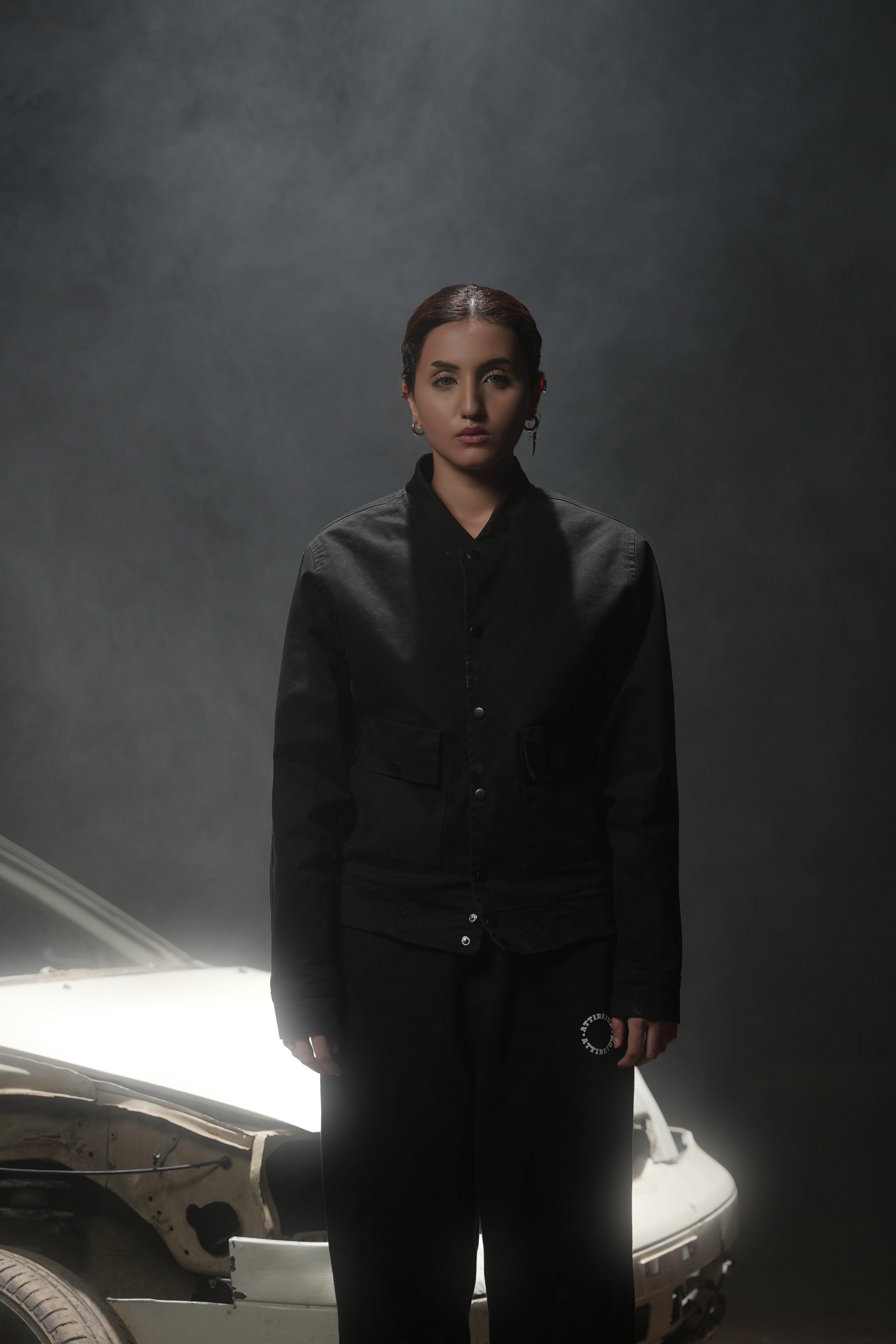 Black - Minimal Utility Street Jacket