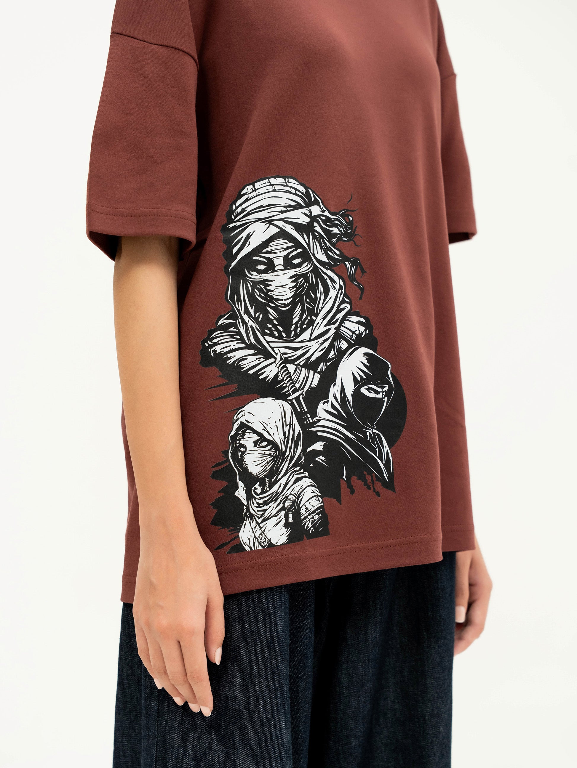 Oversized Rum Raisin Attire Text Design