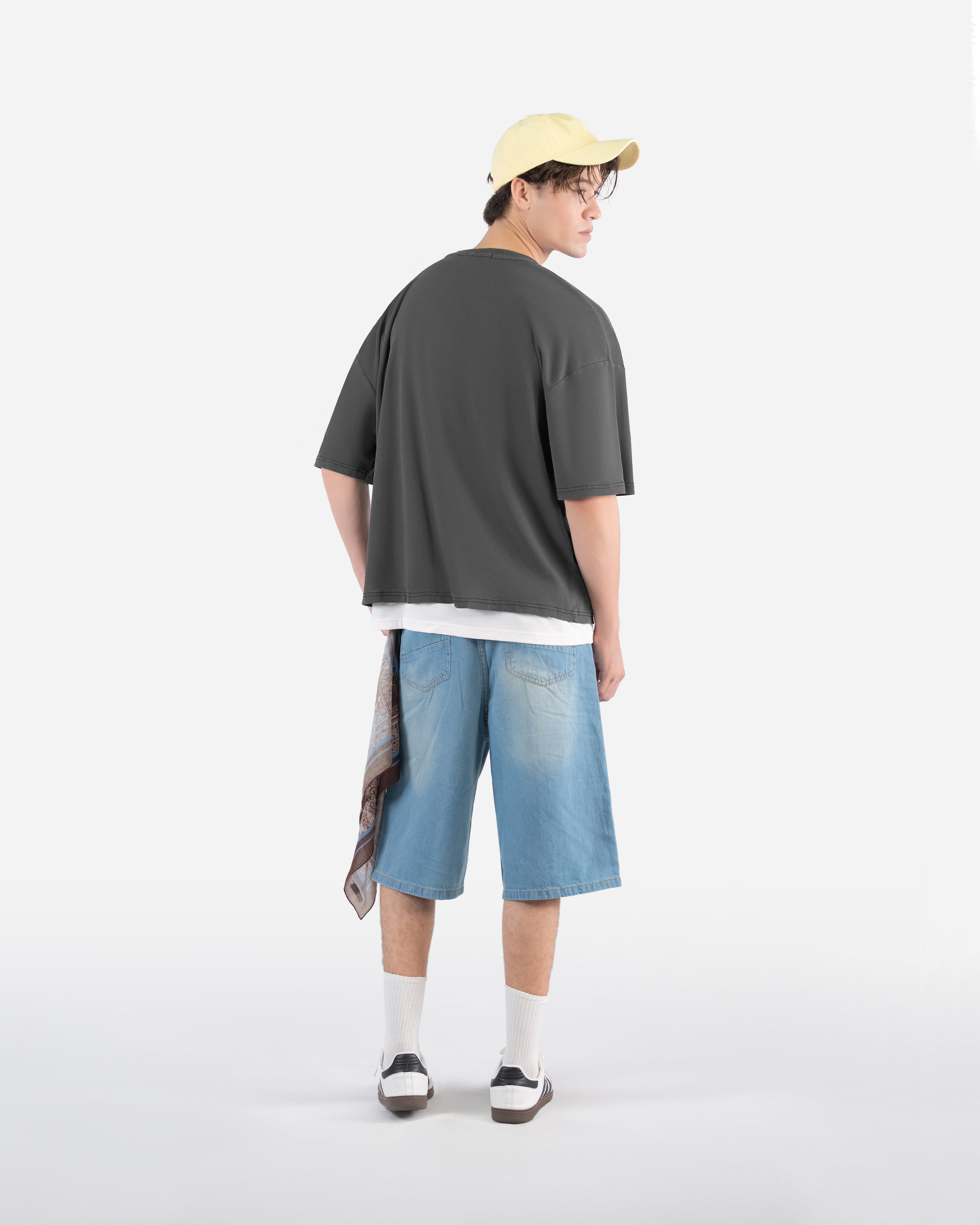 Cool Gray 11C – Acid Wash Oversized T-Shirt