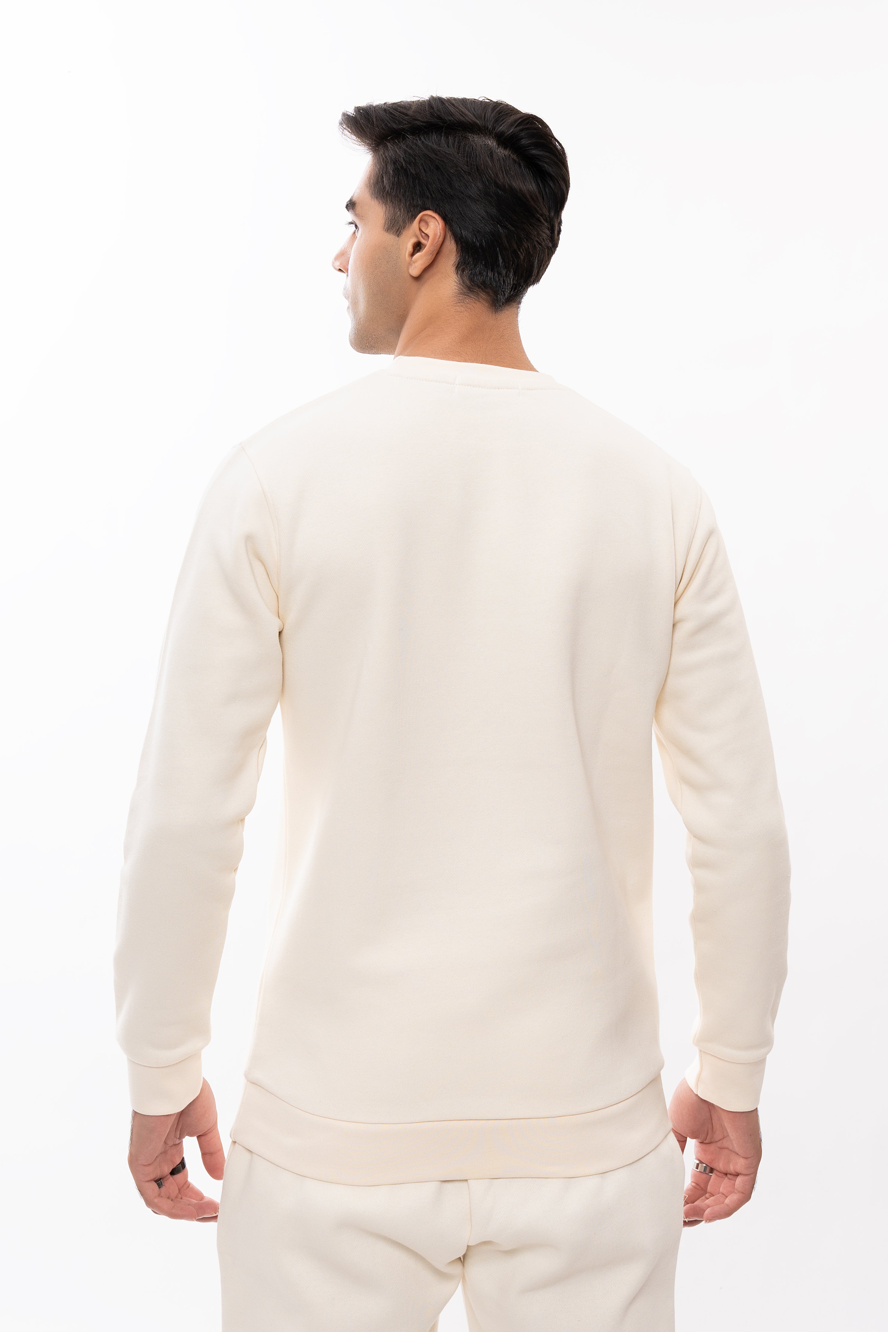 Beige Attireium Signature Sweatshirt