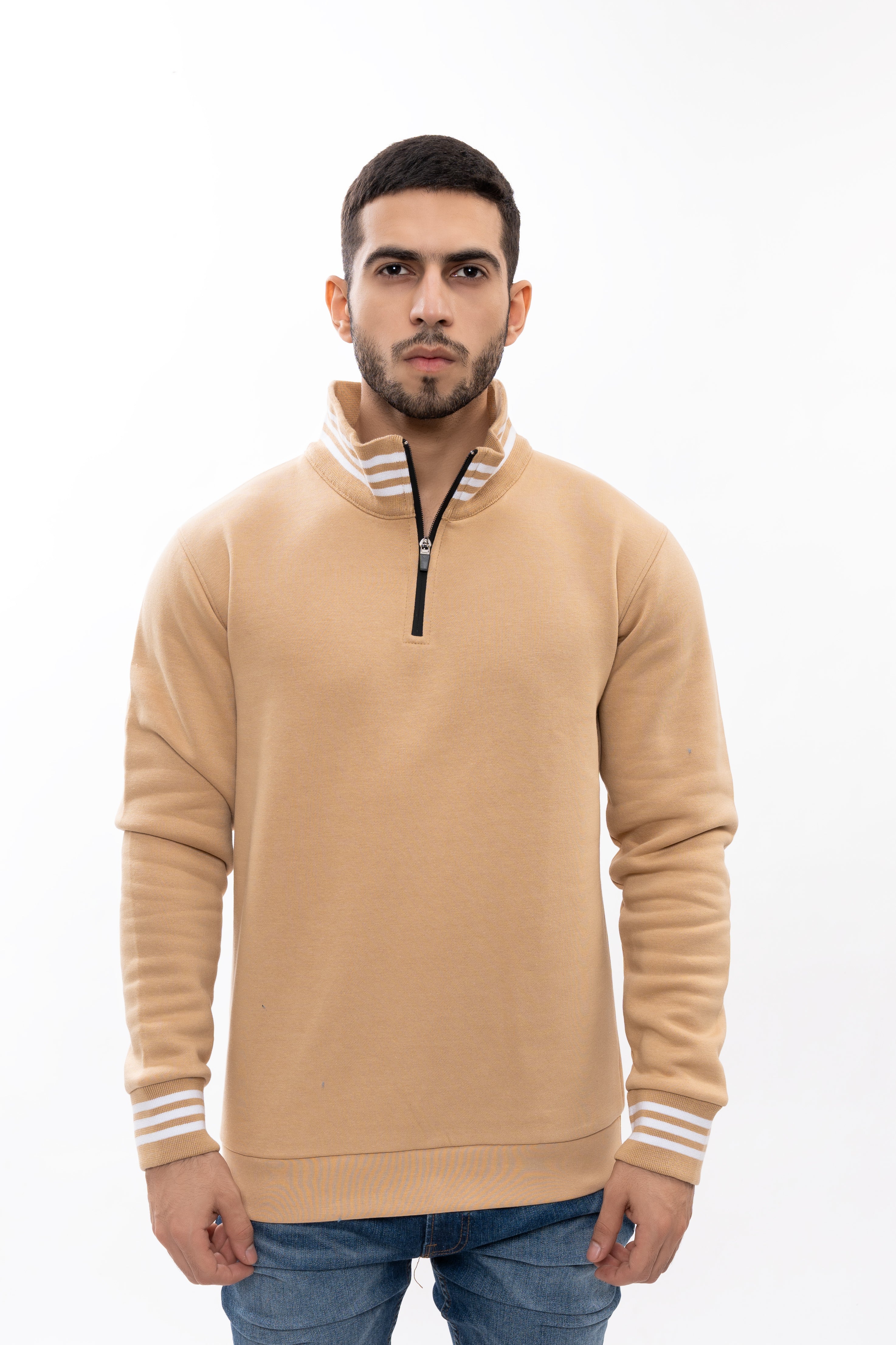 Classic Nude Half-Zip Pullover