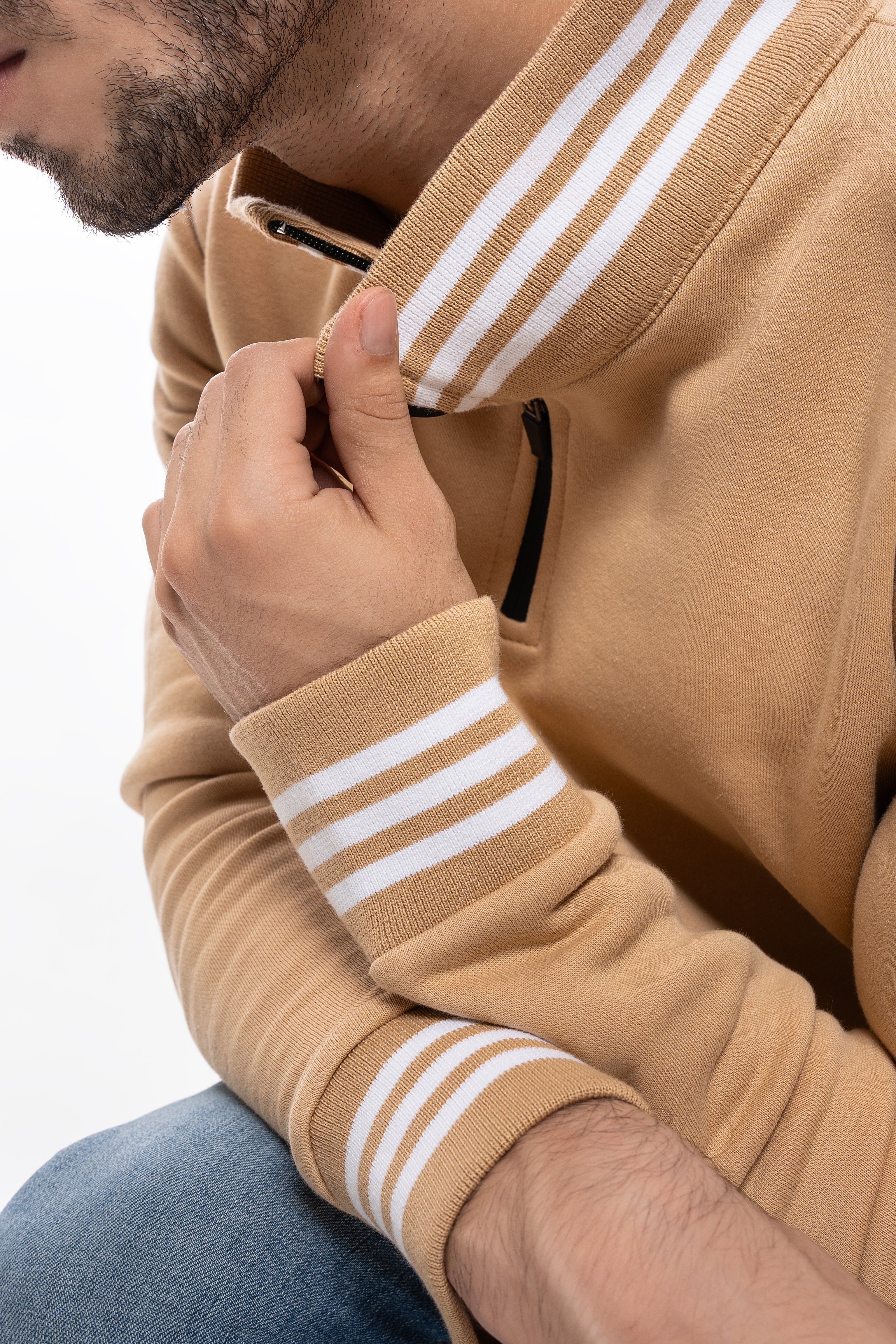 Classic Nude Half-Zip Pullover