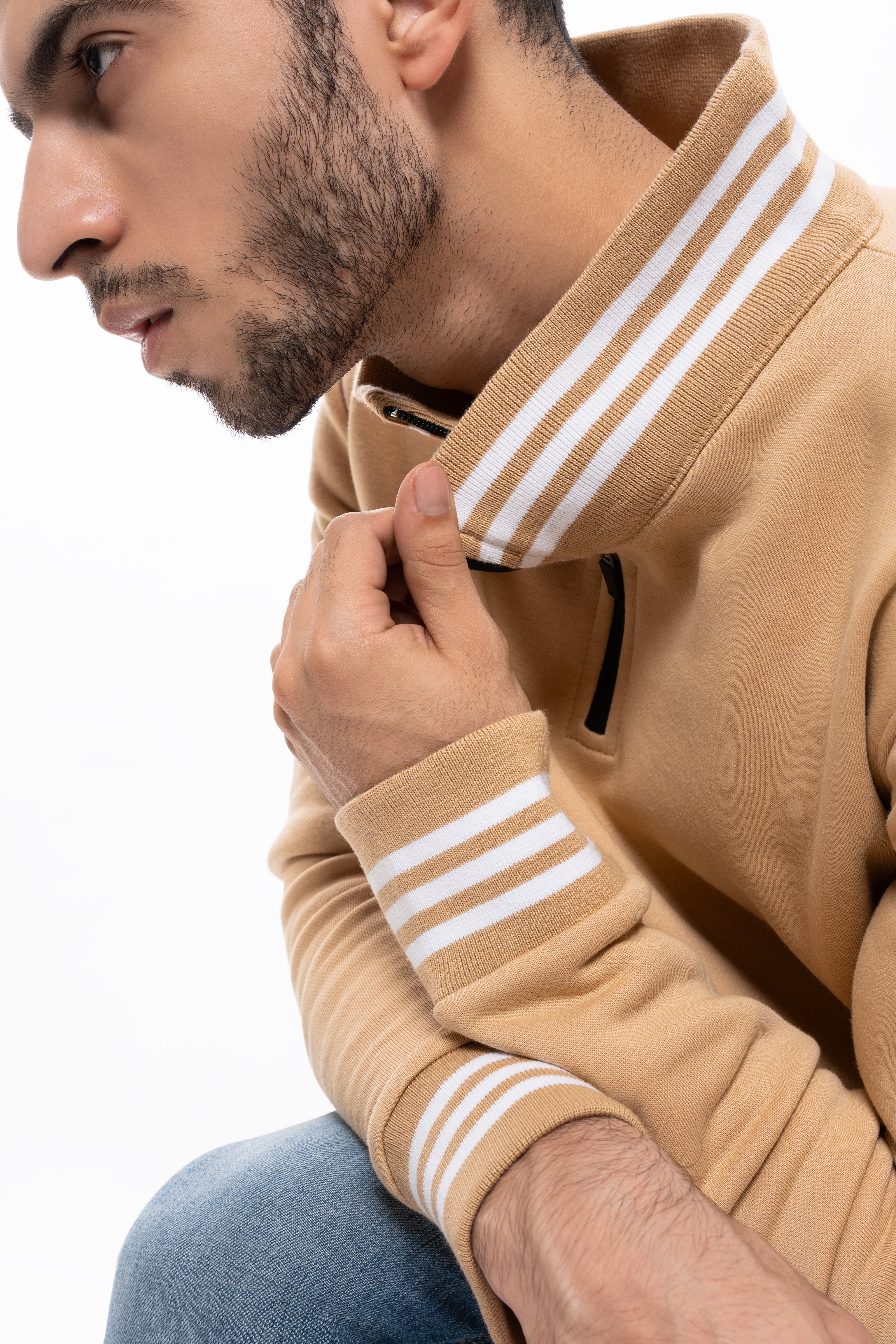Classic Nude Half-Zip Pullover