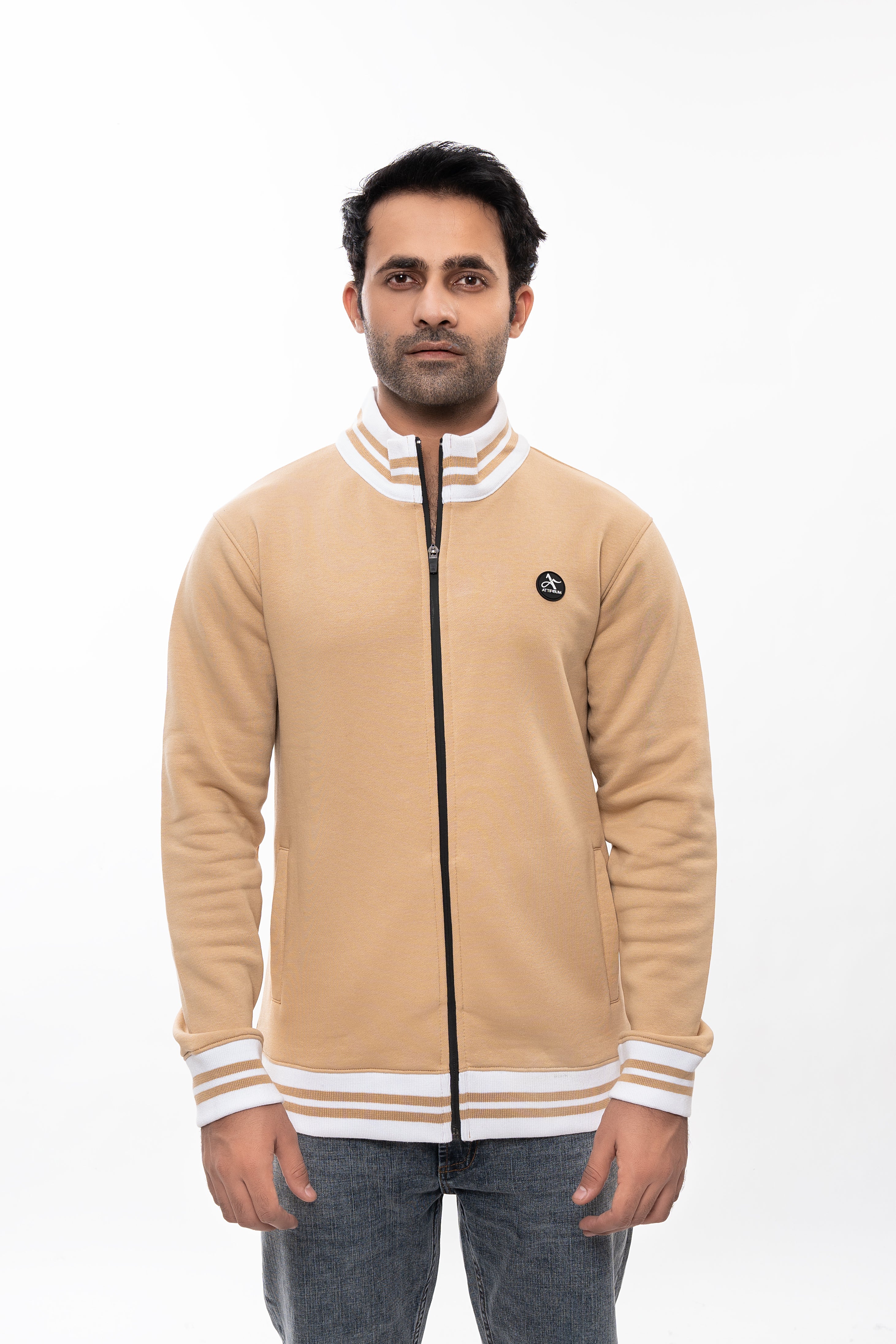 Nude Full-Zip Track Jacket