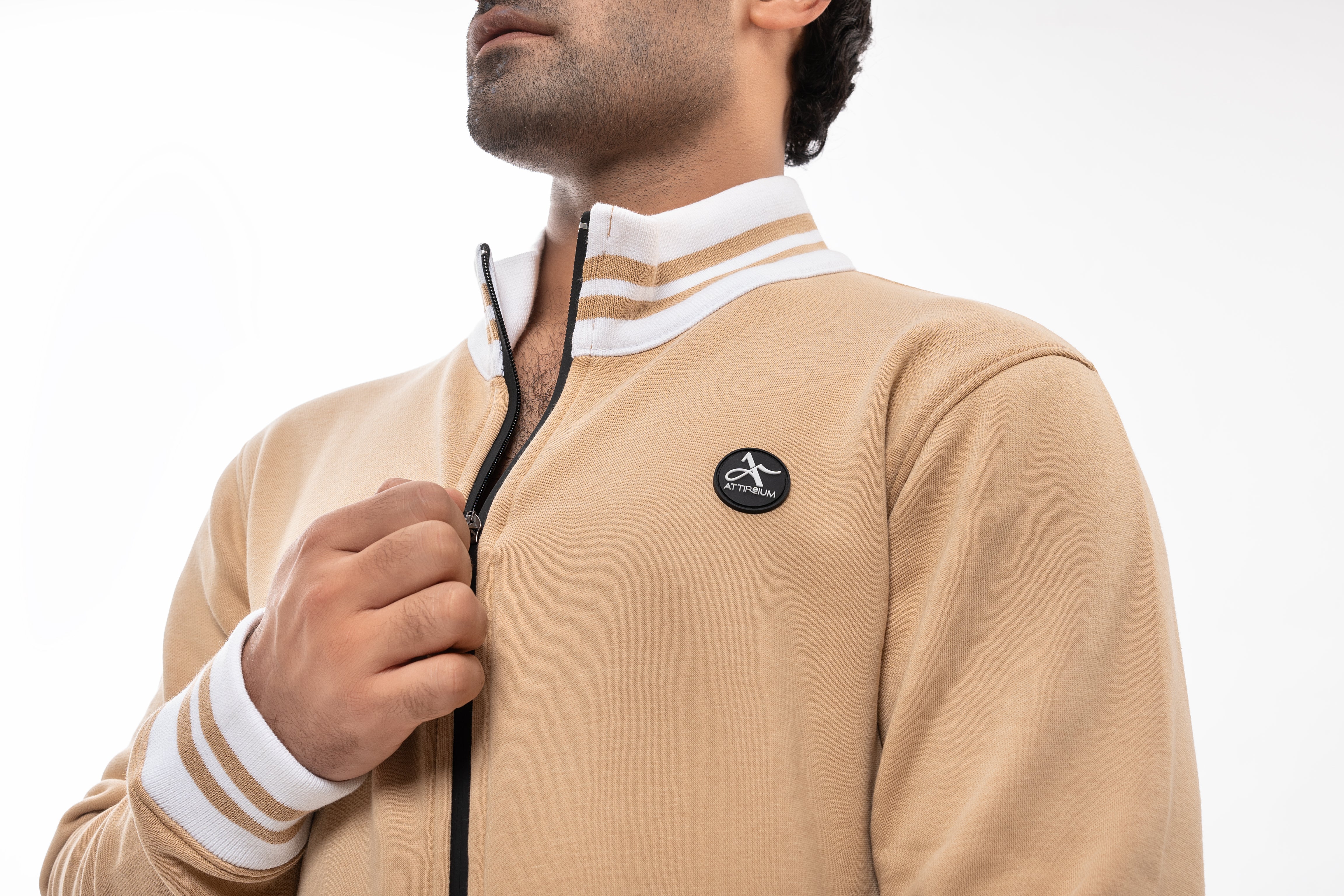 Nude Full-Zip Track Jacket