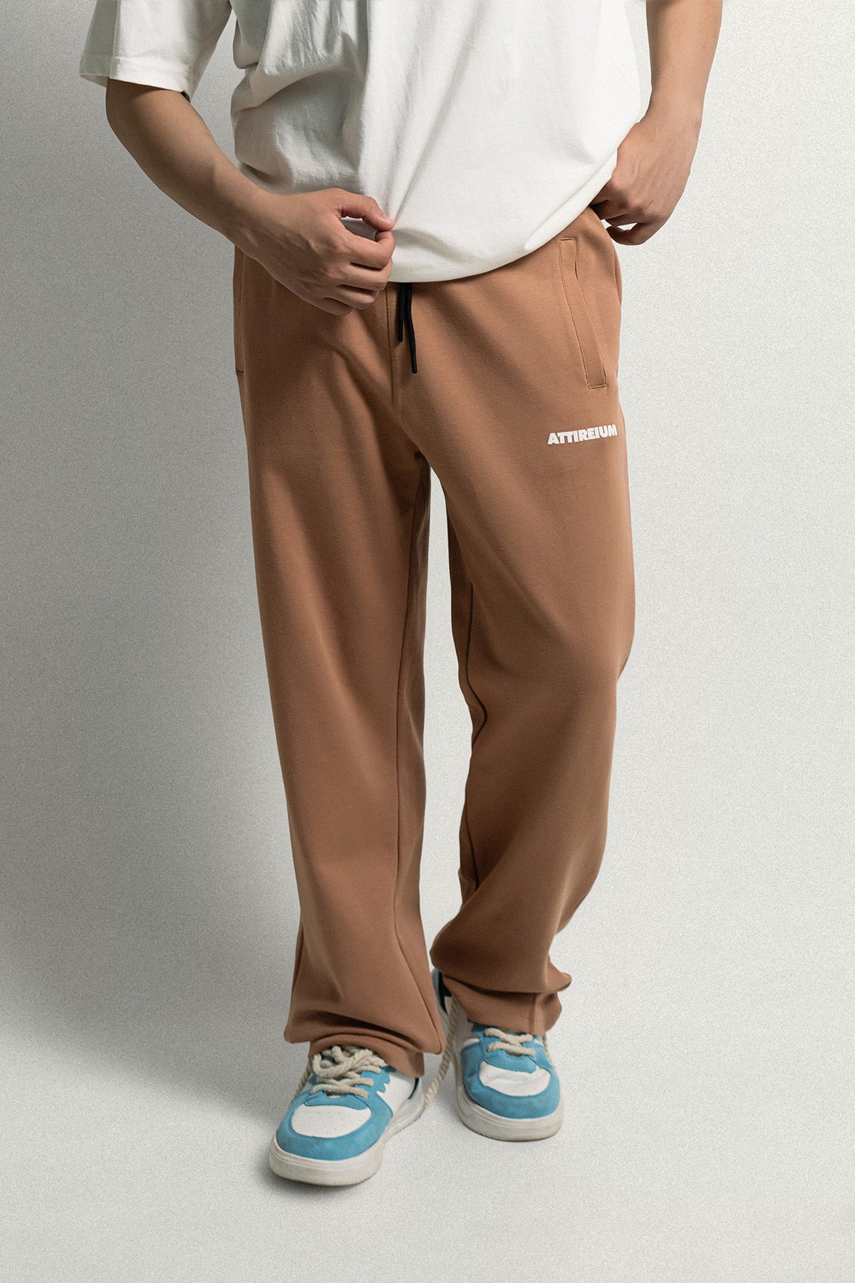 Mocha Mousse Unisex Combed Cotton Trouser