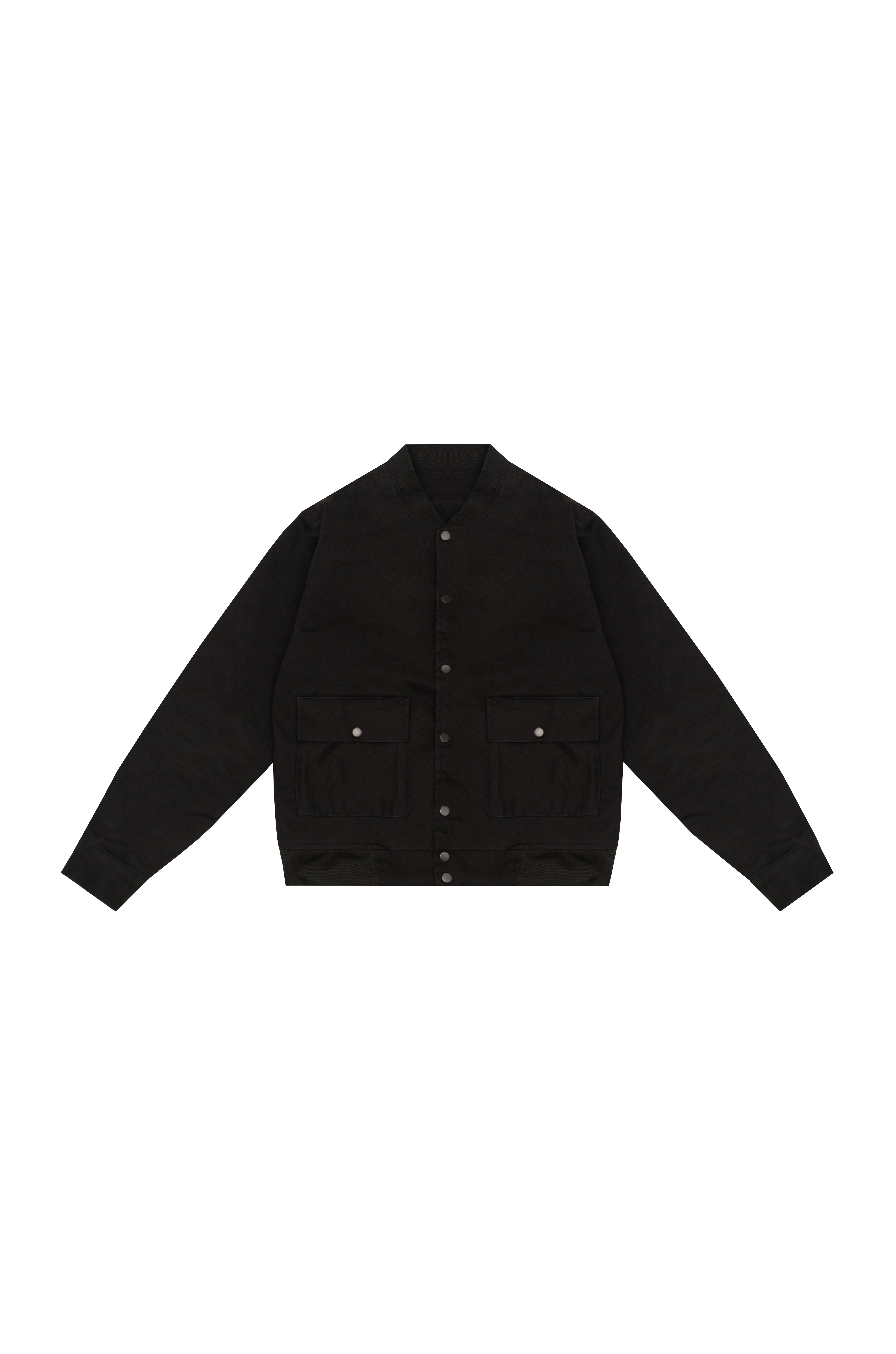 Black - Minimal Utility Street Jacket