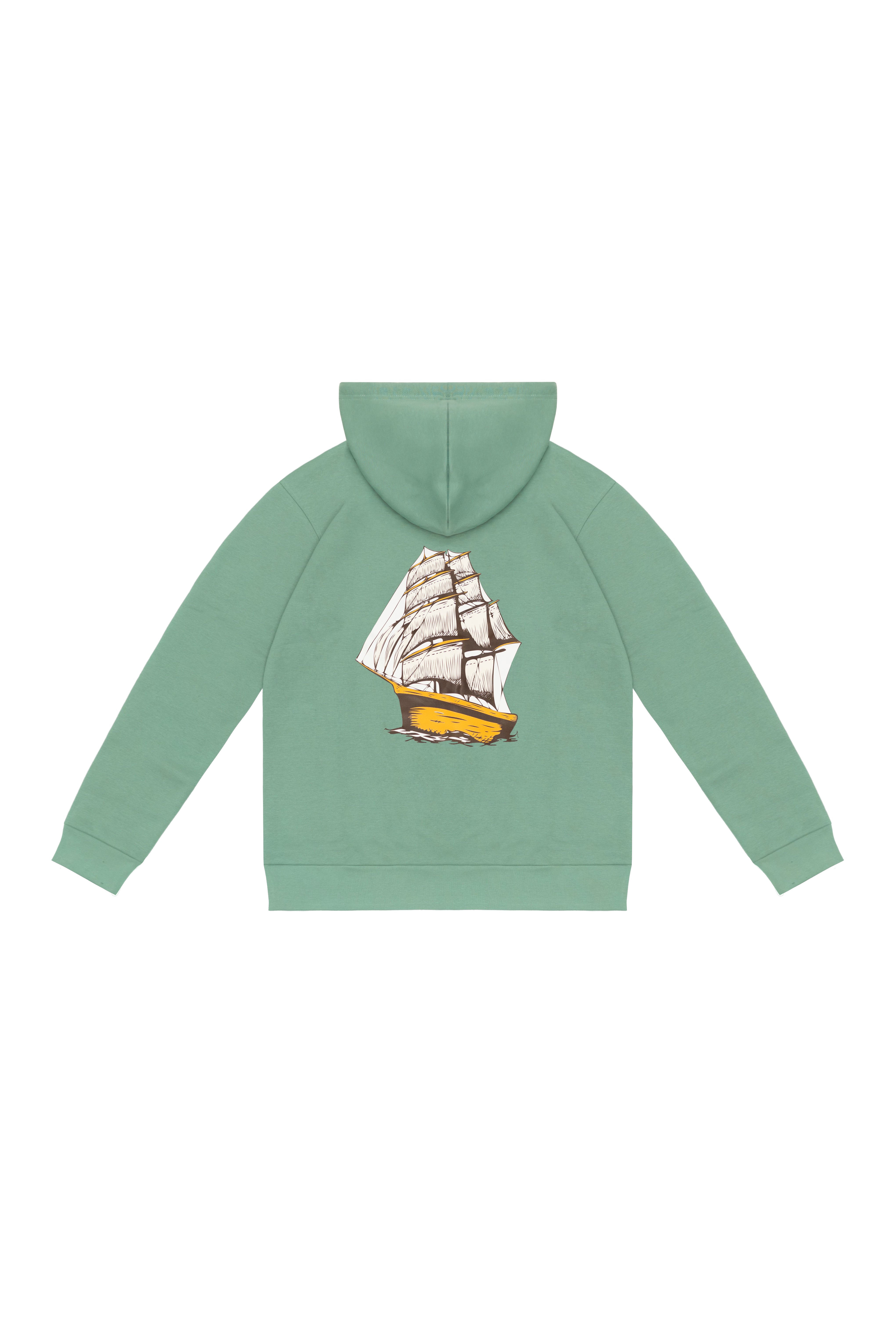 Beryl Green Fleece Hoodie – Back to Nature Edition