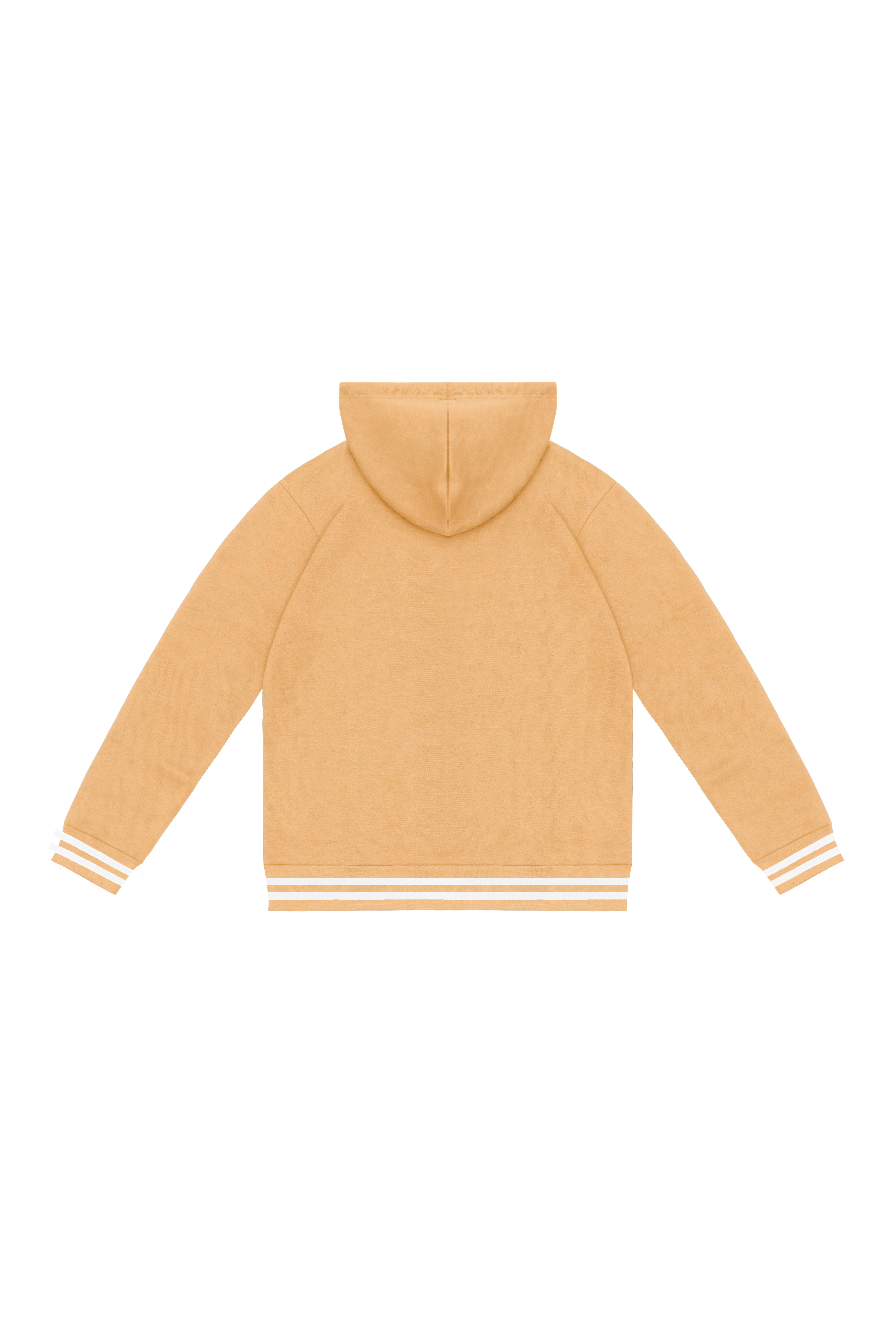 Nude Fleece Hoodie – Minimal Chest Accent Edition