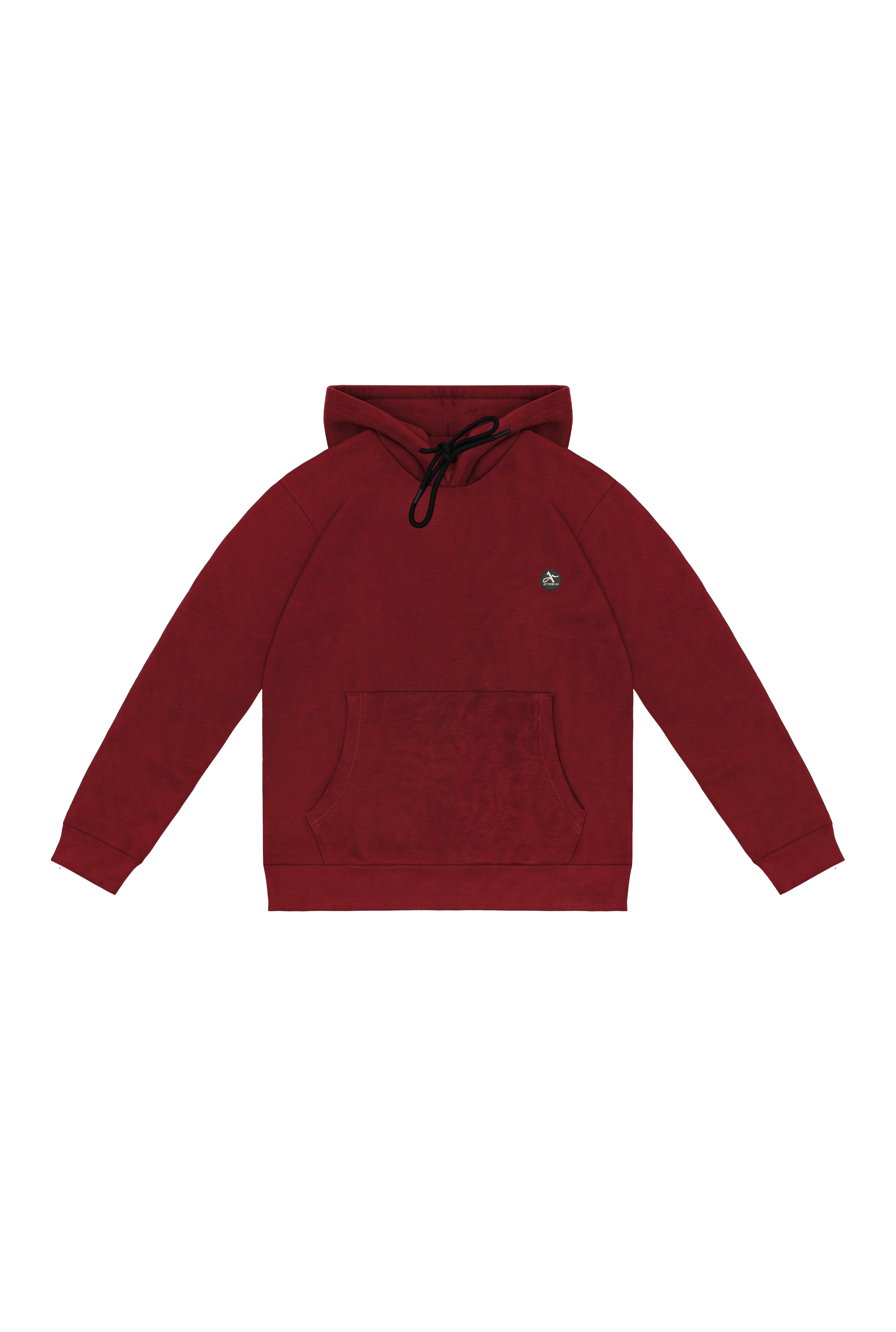 Rhubarb Fleece Hoodie – Signature Front Accent