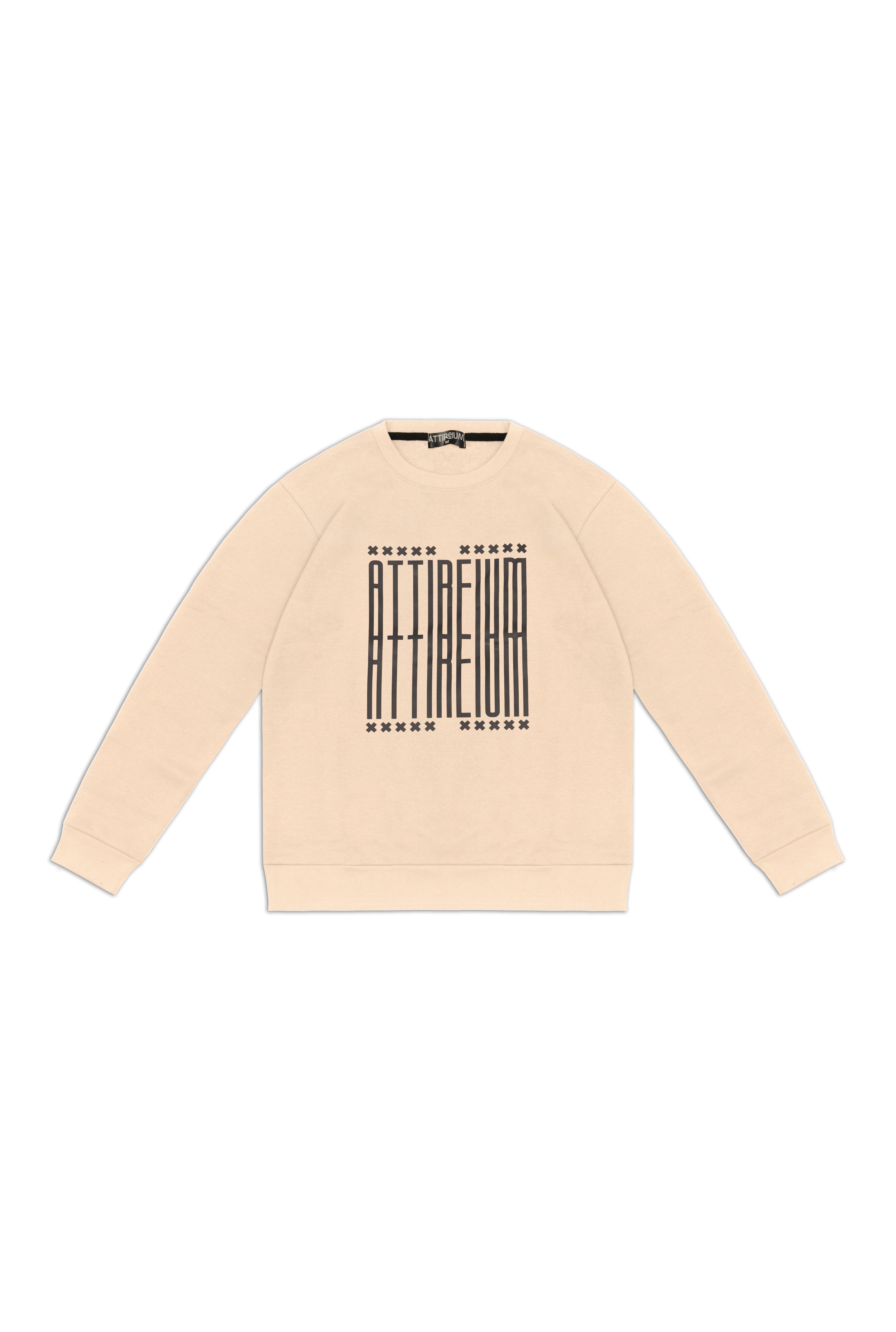 Sand Geometric Attireium Sweatshirt