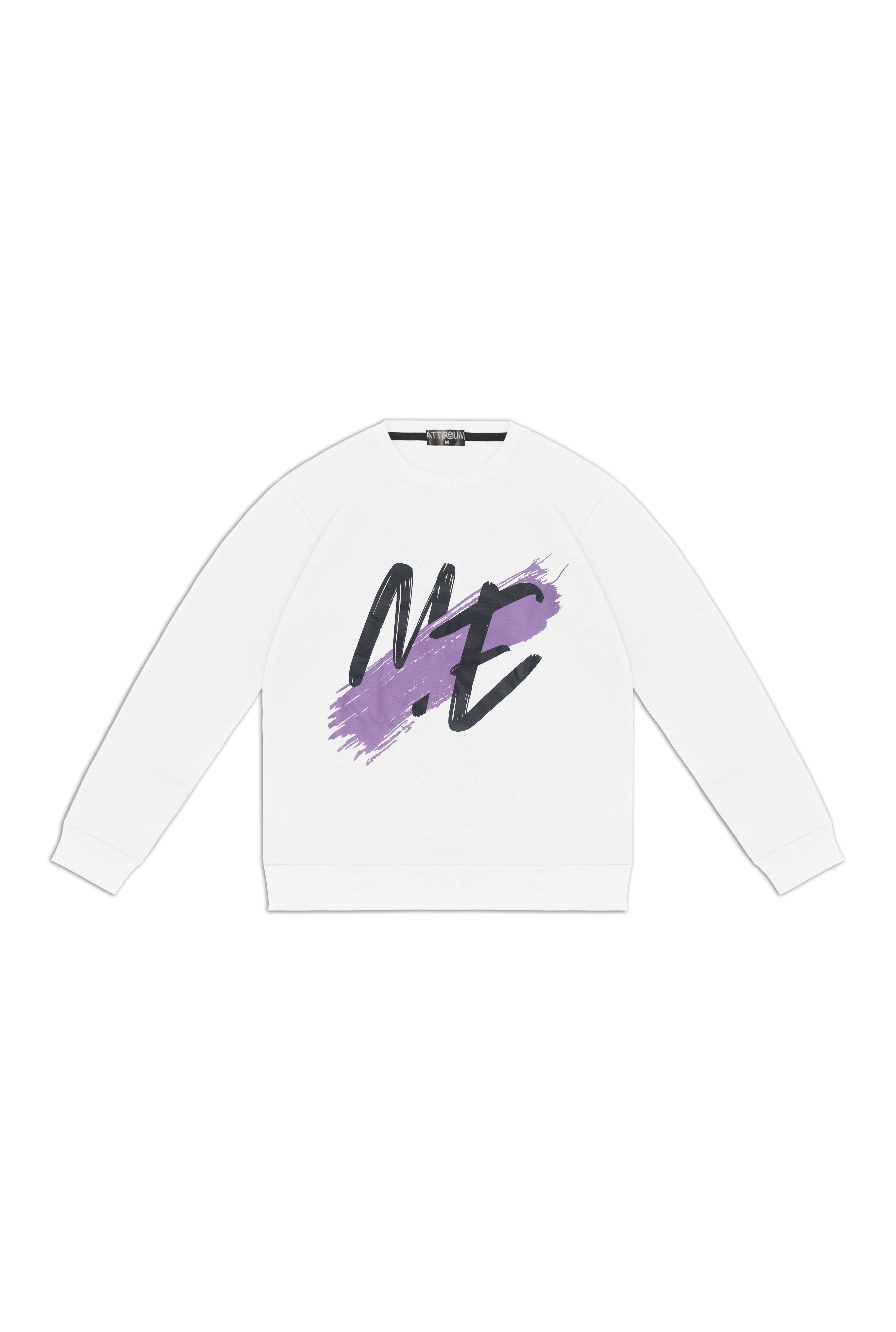 White ME Brushstroke Sweatshirt