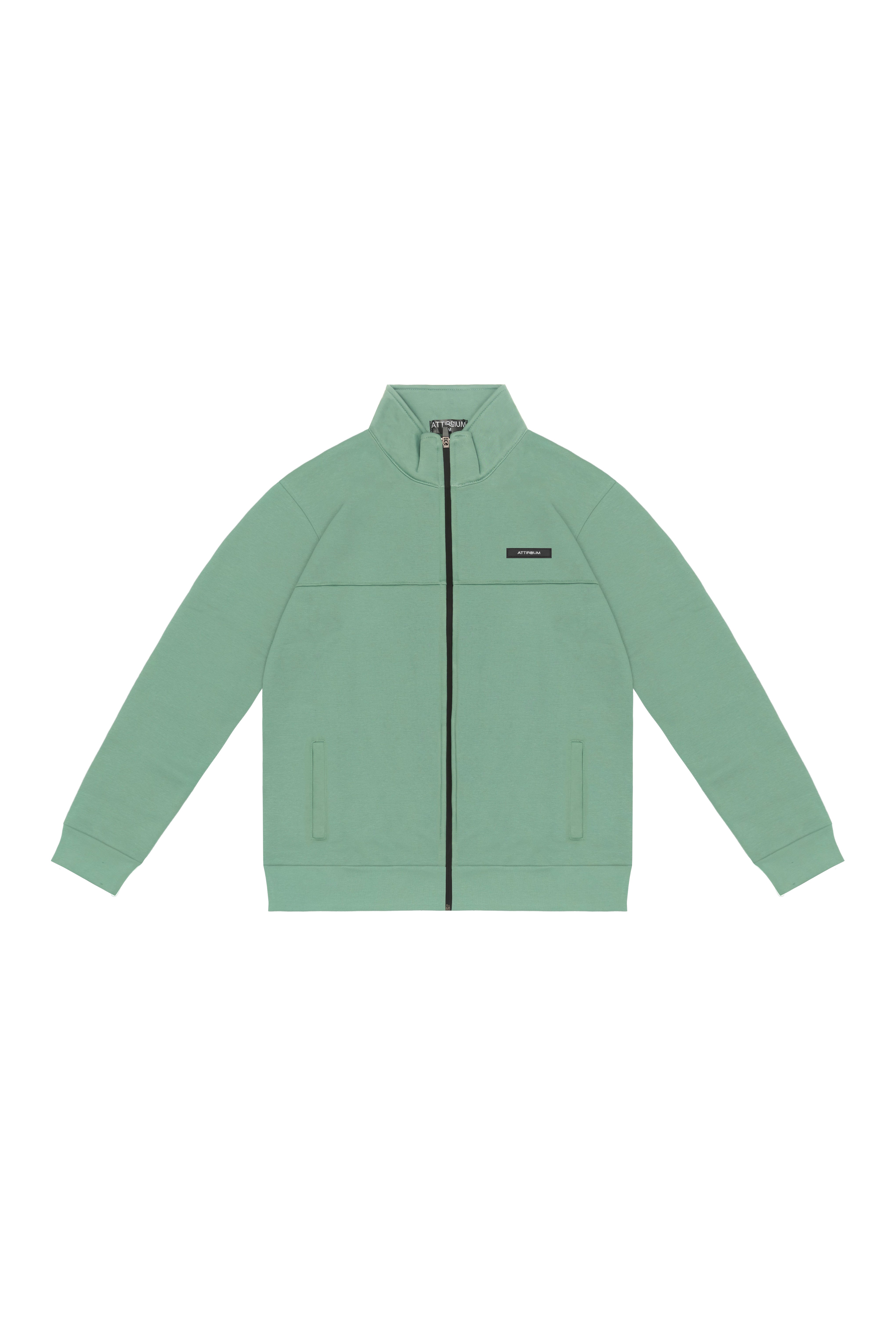 Beryl Green Full-Zip Track Jacket