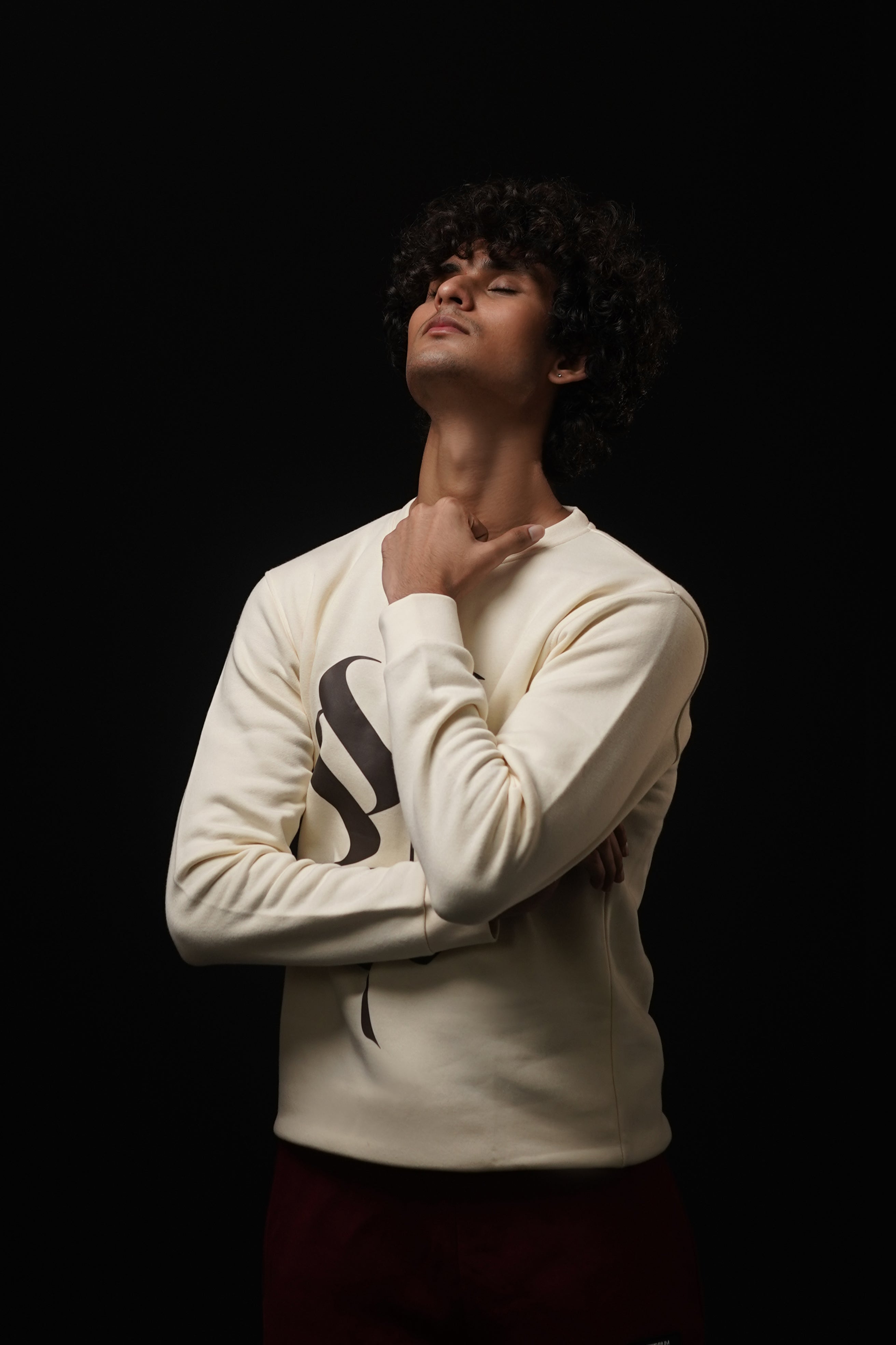 Beige Attireium Signature Sweatshirt