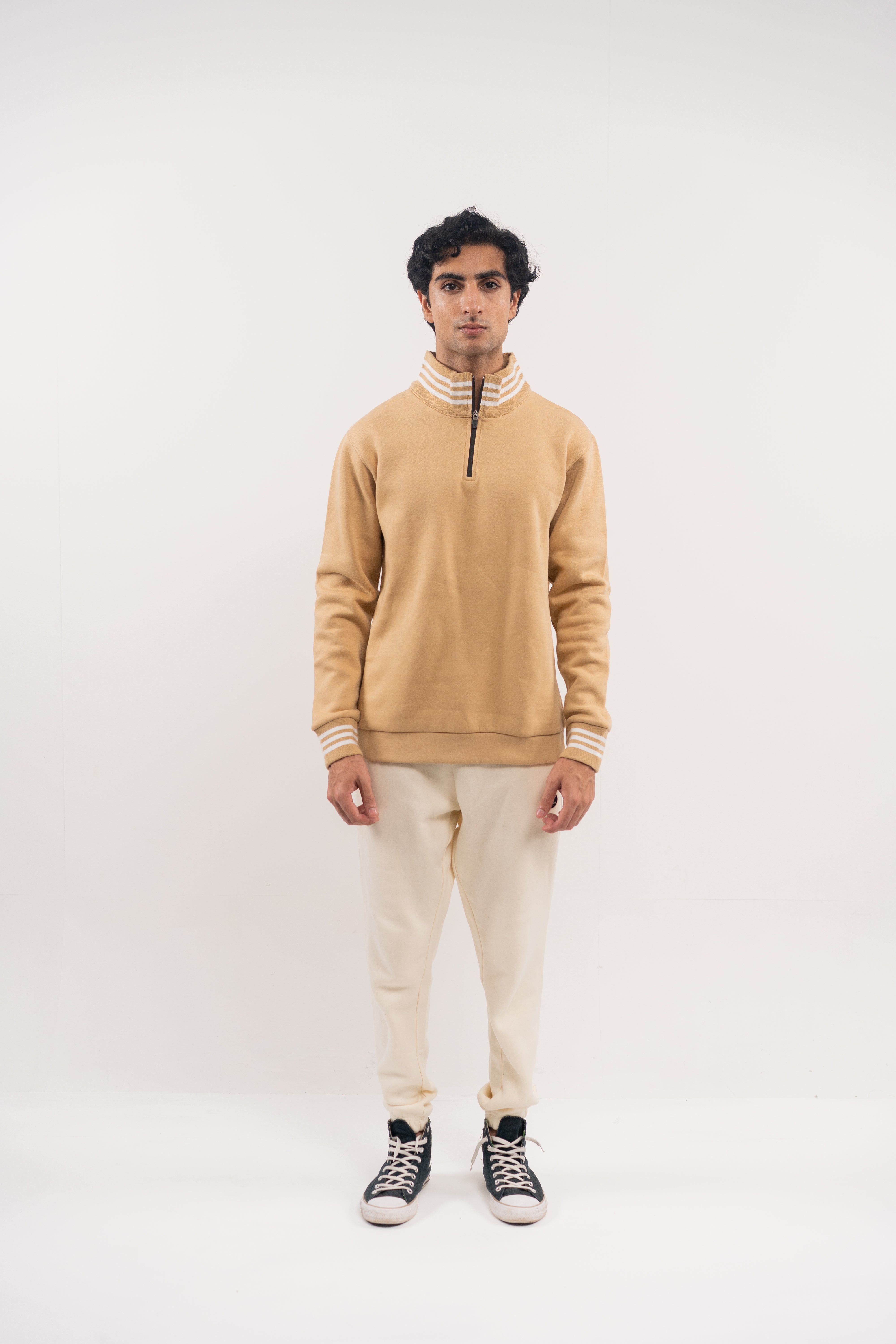 Classic Nude Half-Zip Pullover