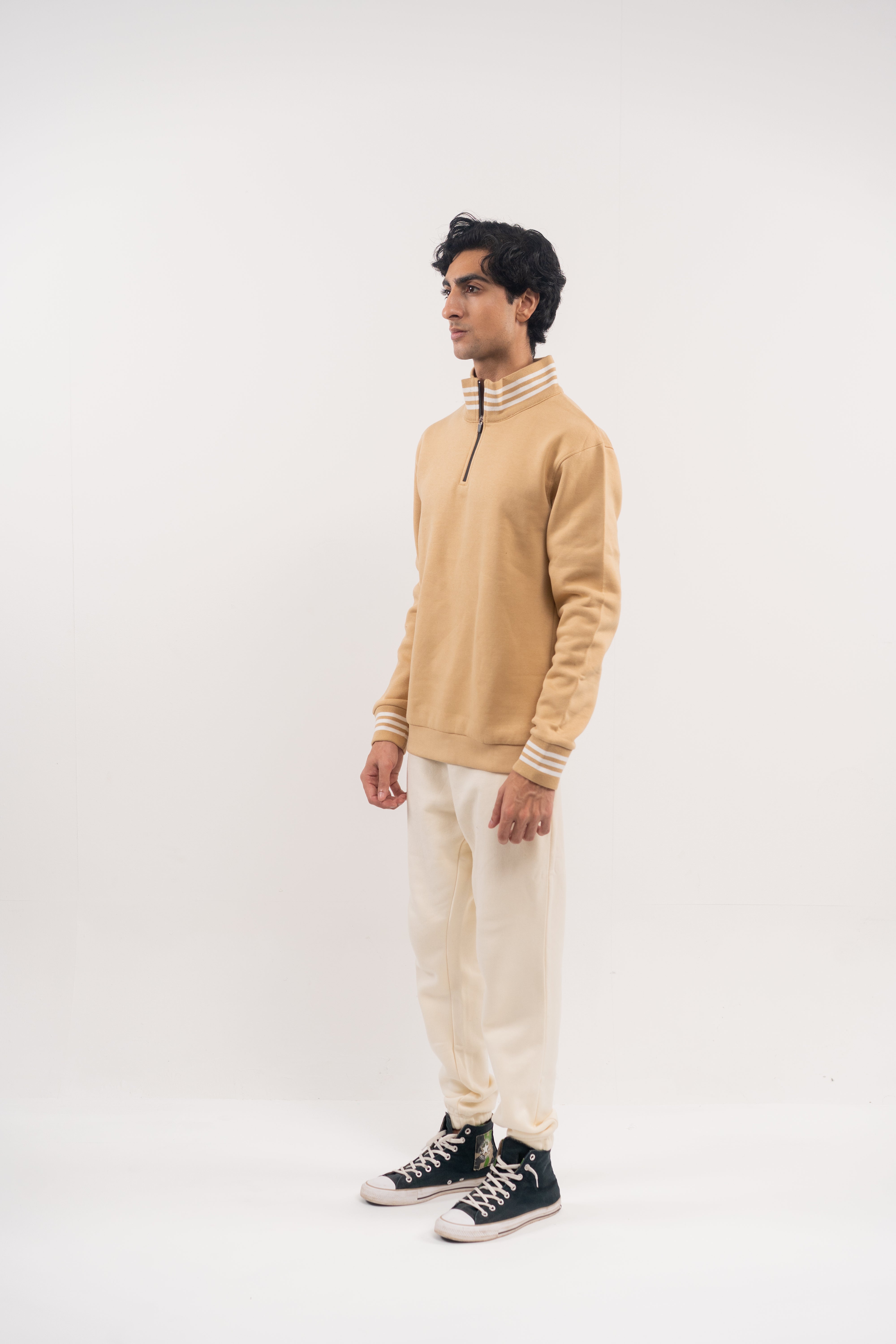 Classic Nude Half-Zip Pullover
