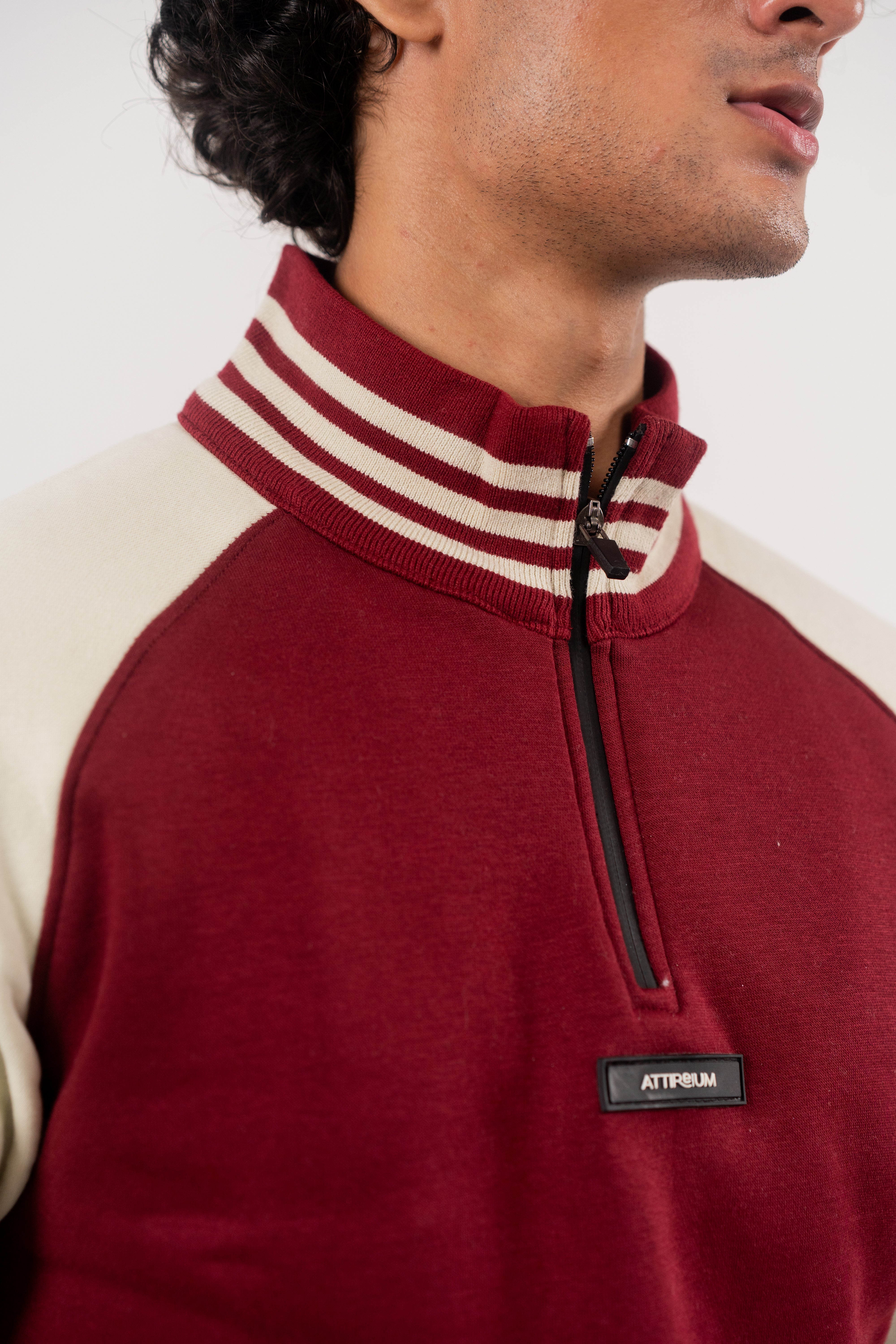 Rhubarb Half-Zip Pullover
