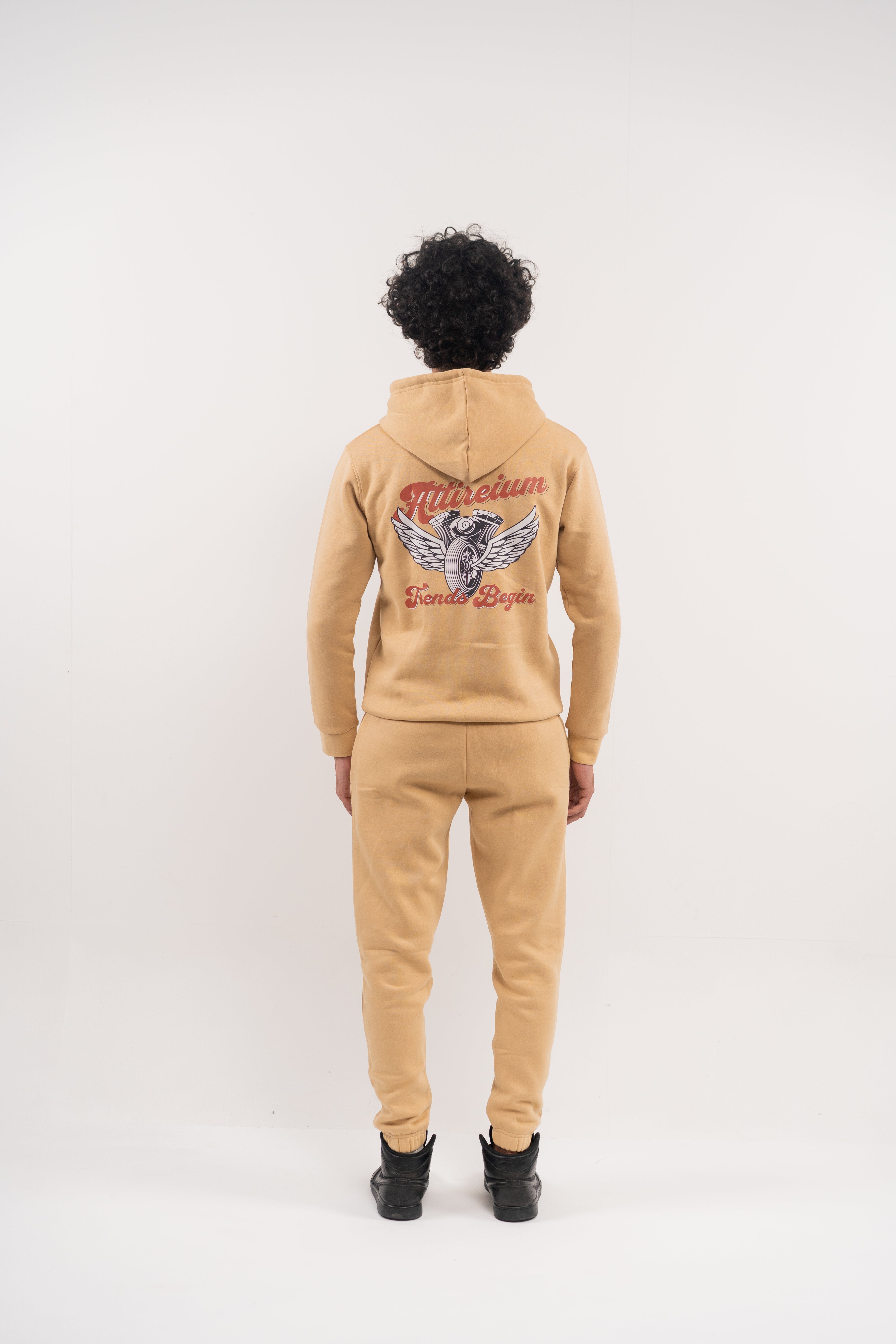 Nude Fleece Hoodie – Attireium Trends Begin Edition