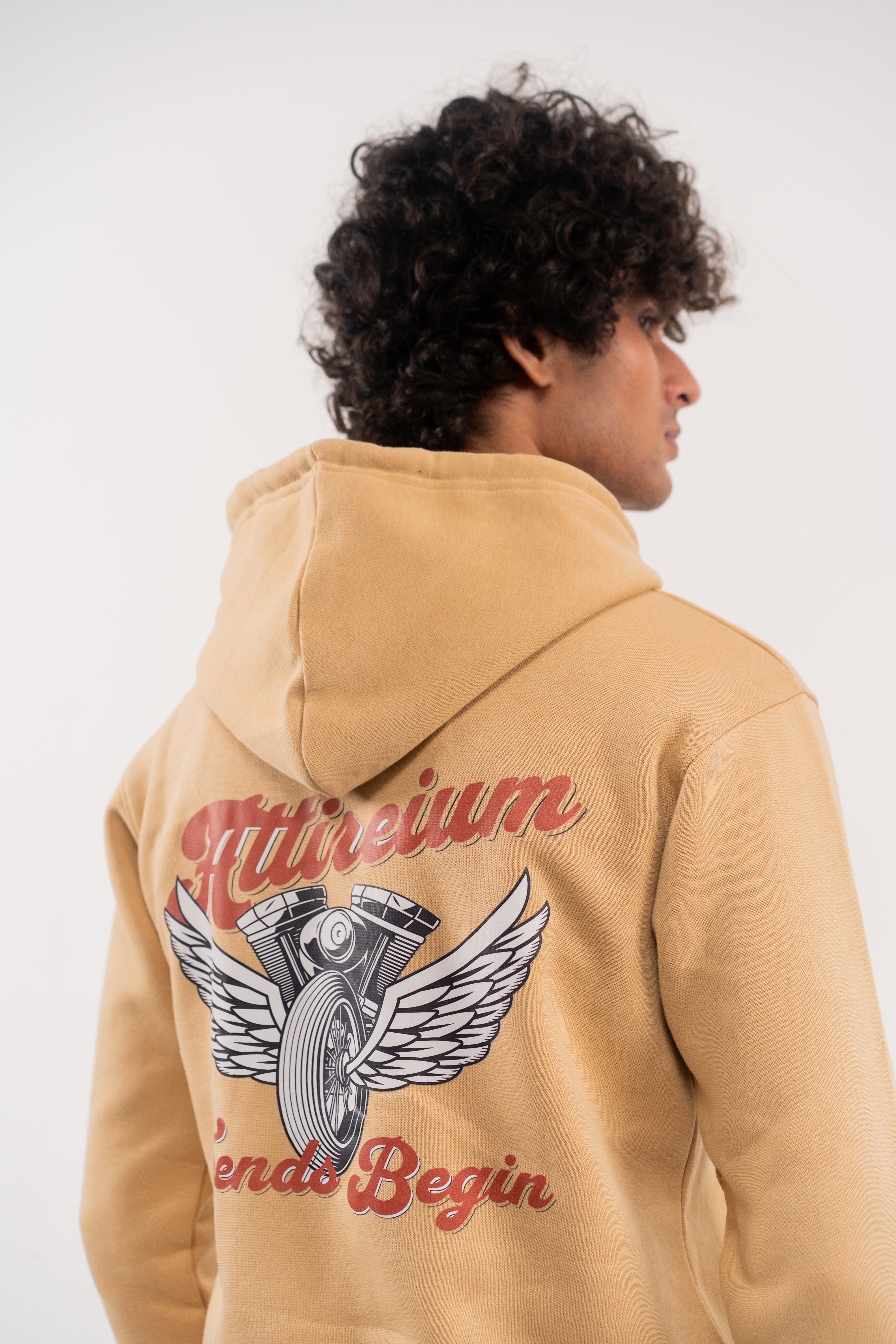 Nude Fleece Hoodie – Attireium Trends Begin Edition