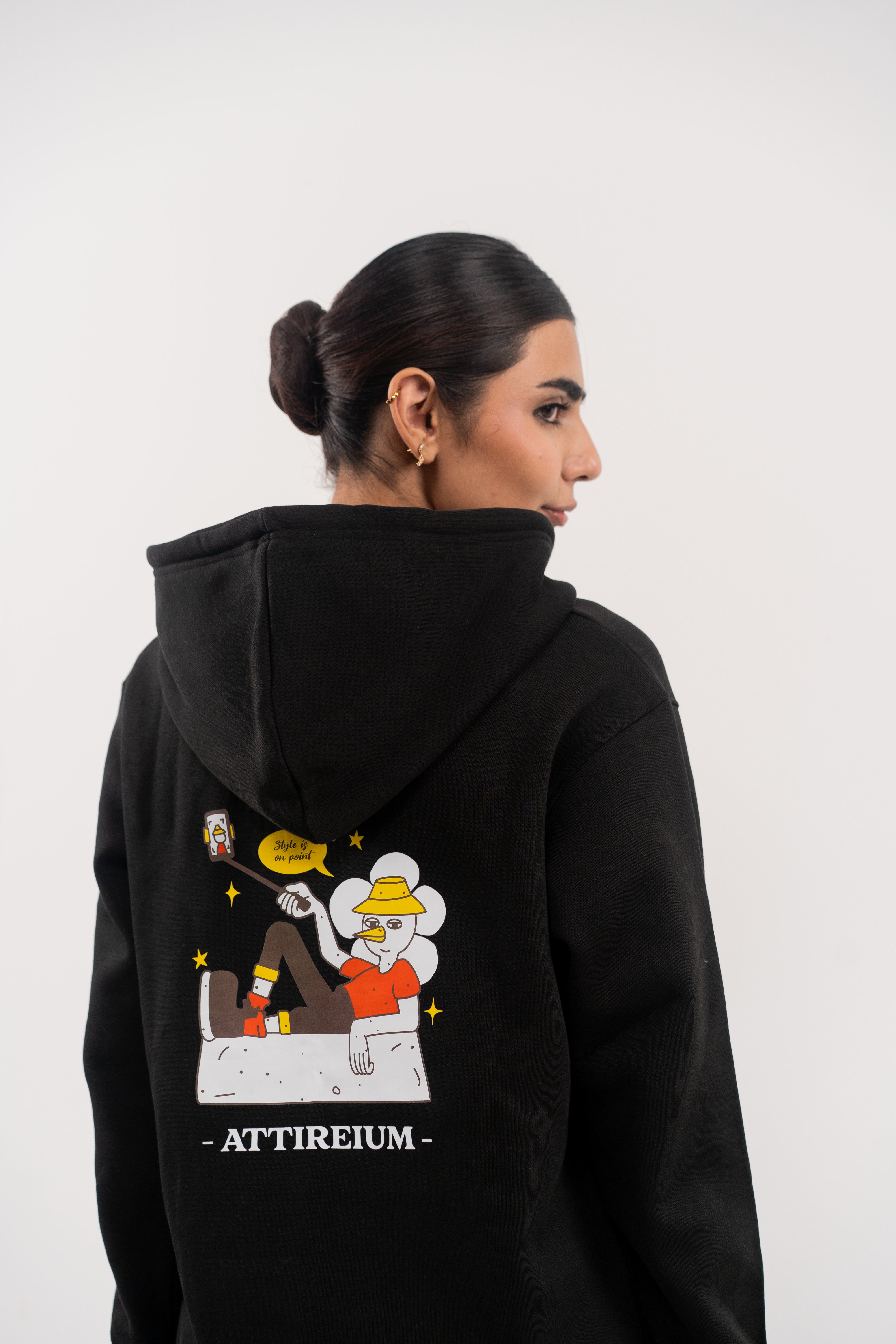 Black Fleece Hoodie – Duck Selfie Edition
