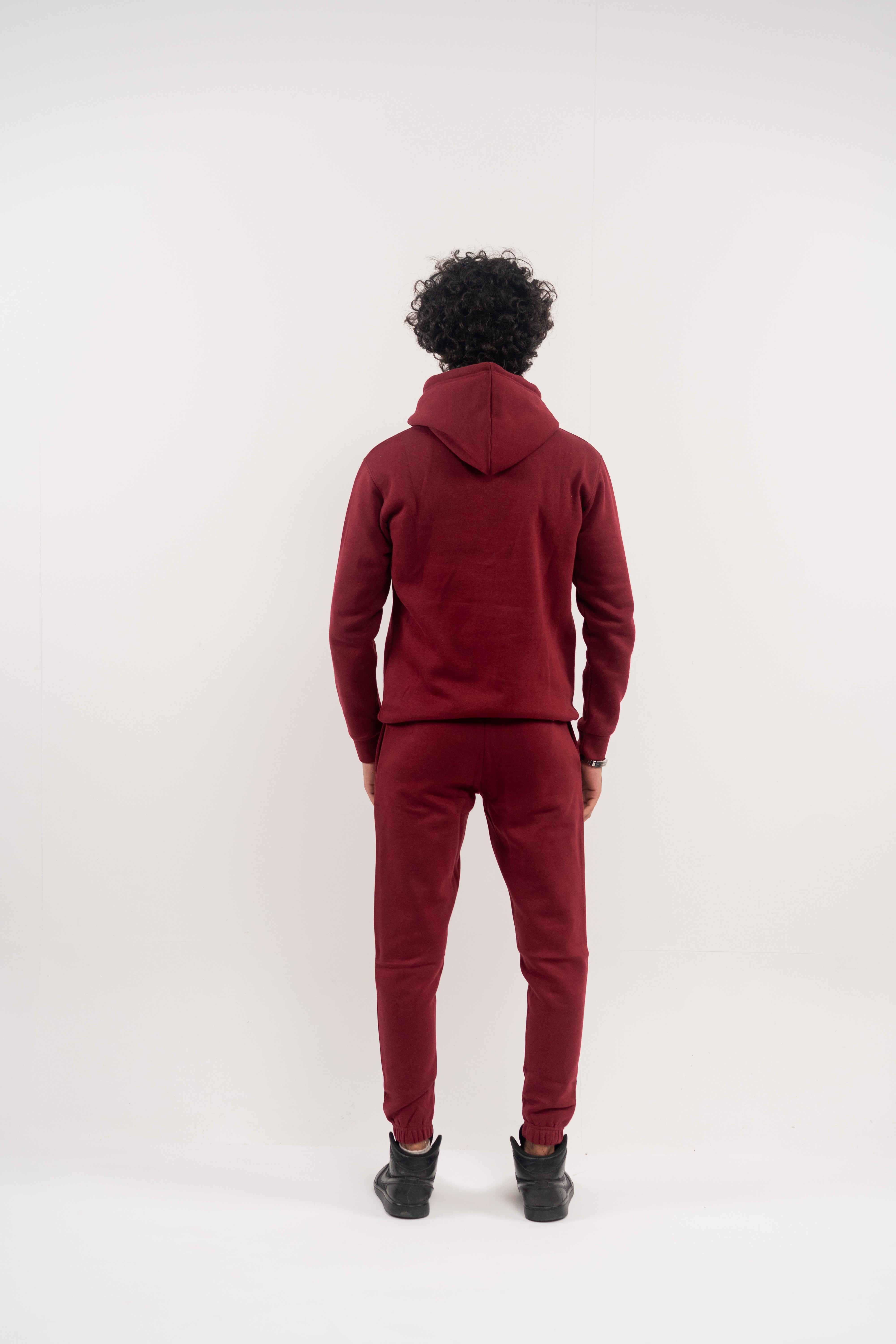 Rhubarb Fleece Hoodie – Signature Front Accent