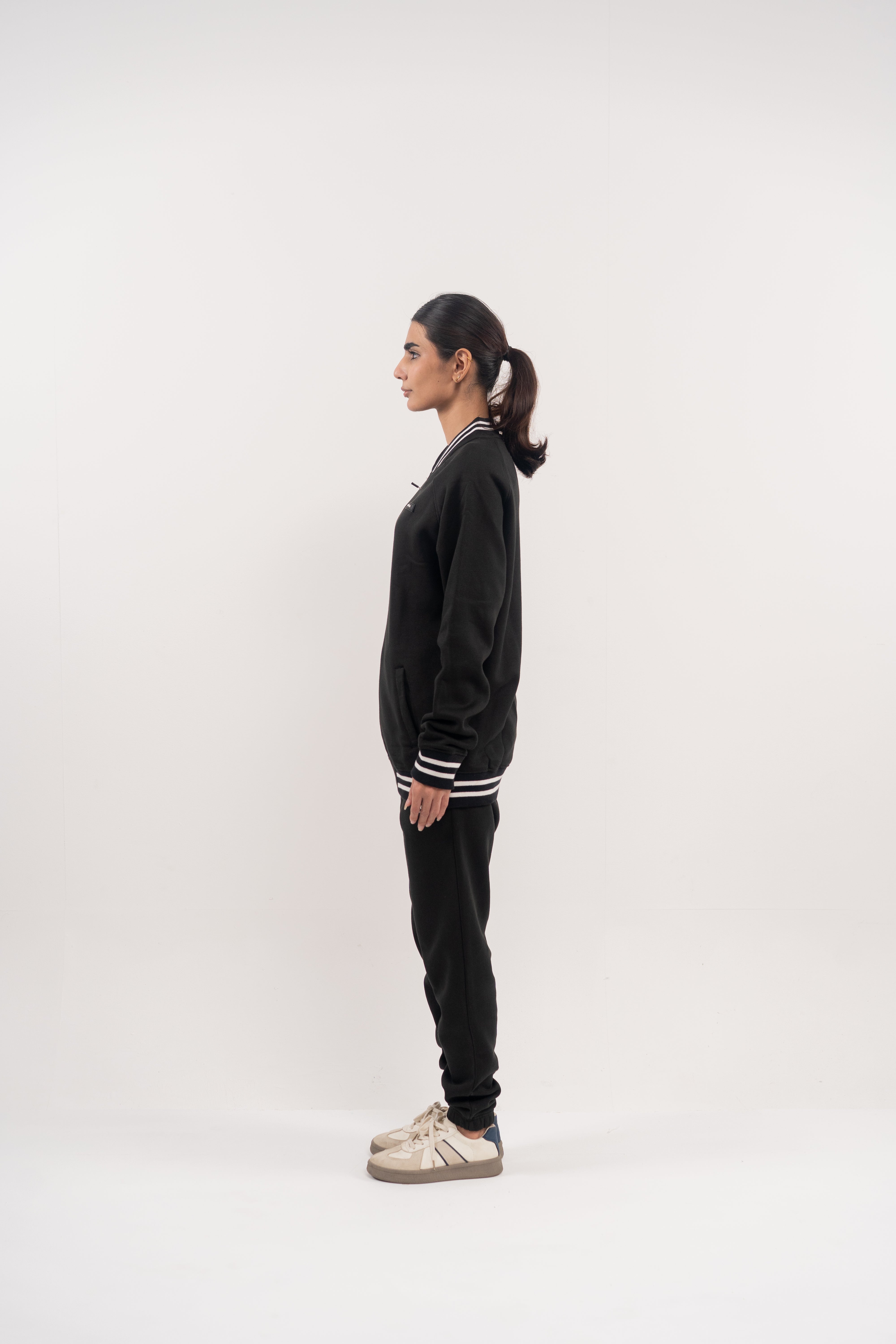 Black Full-Zip Track Jacket