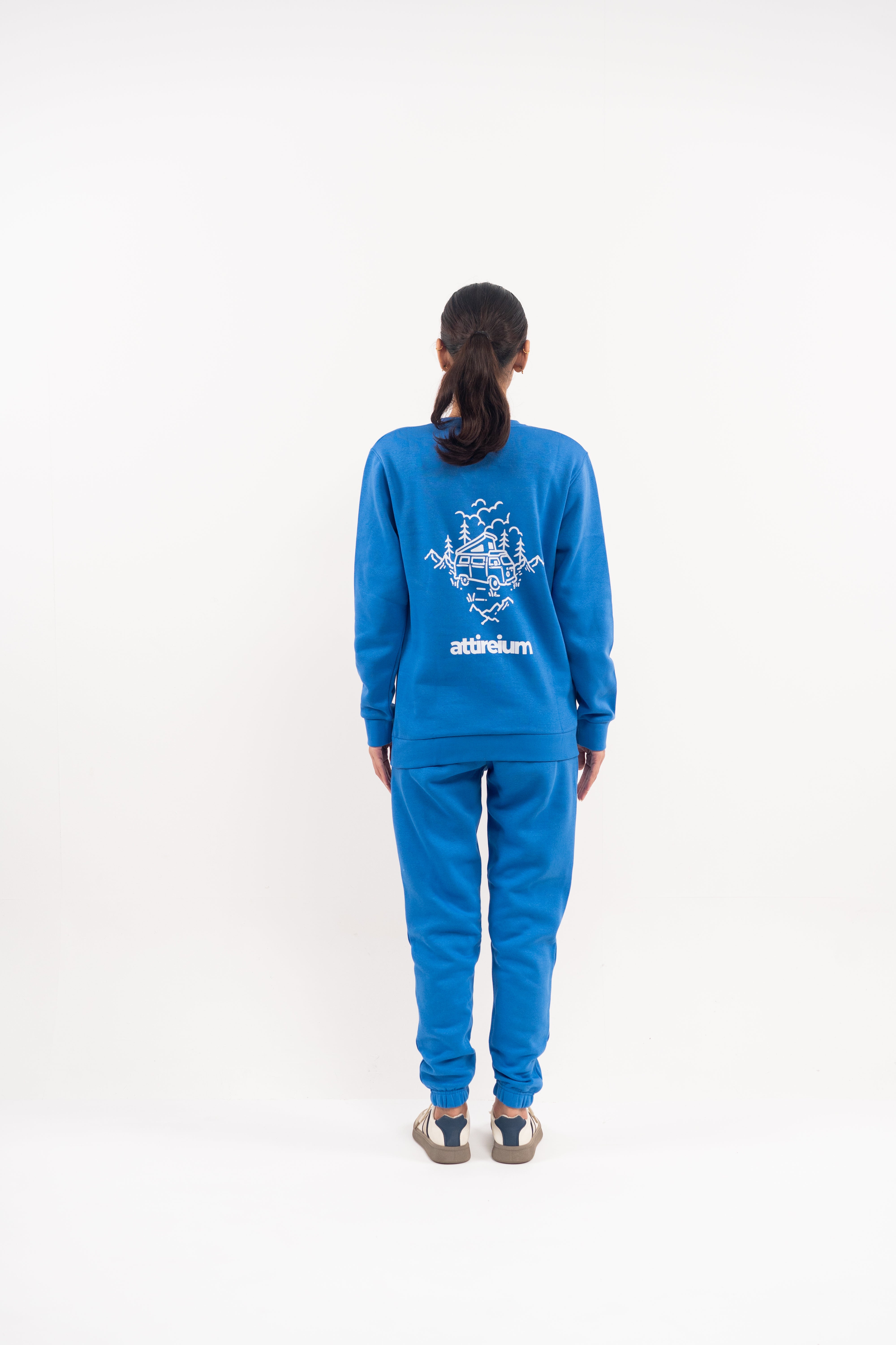 Blue Adventure Sweatshirt – Trek Tales Edition