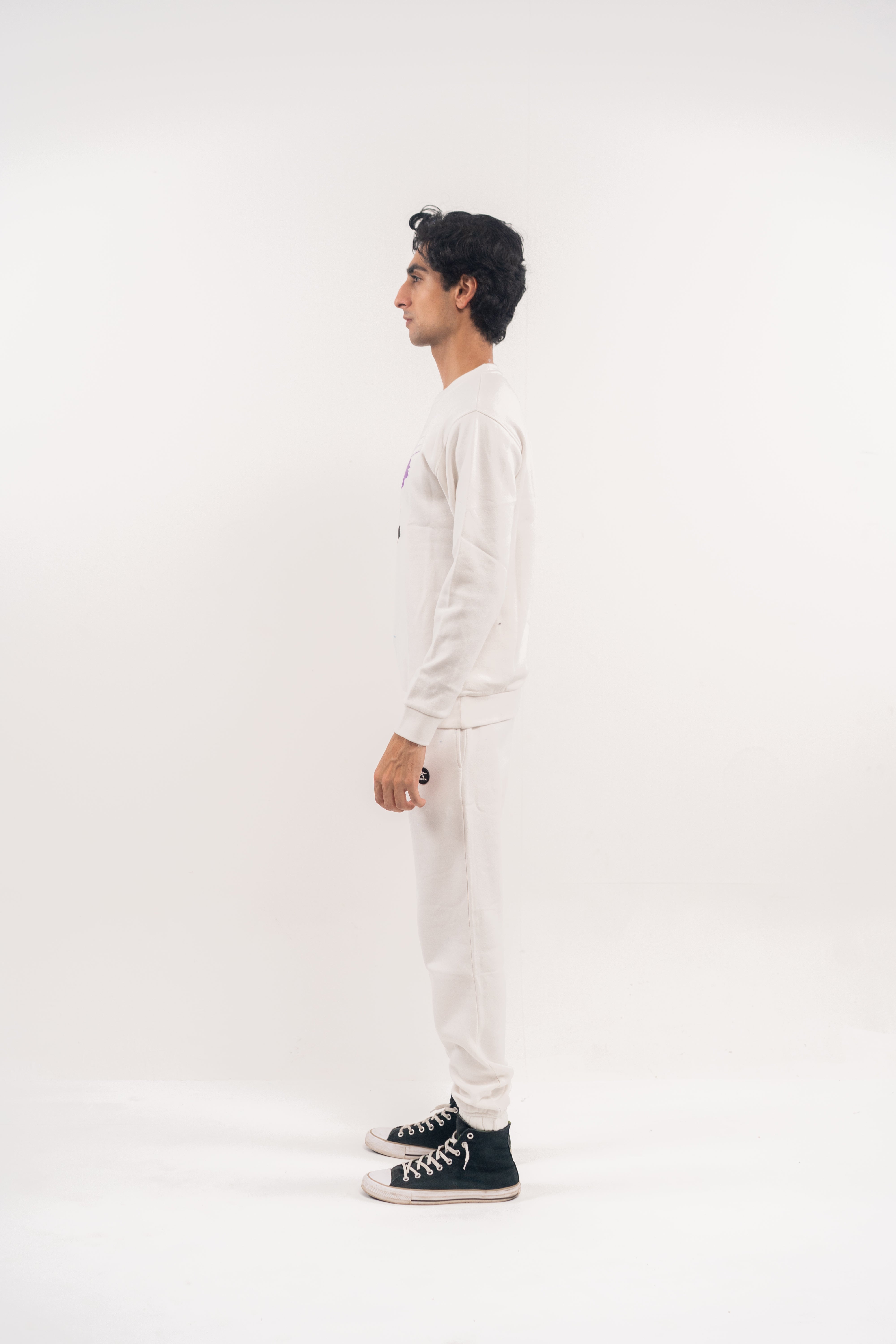 White ME Brushstroke Sweatshirt