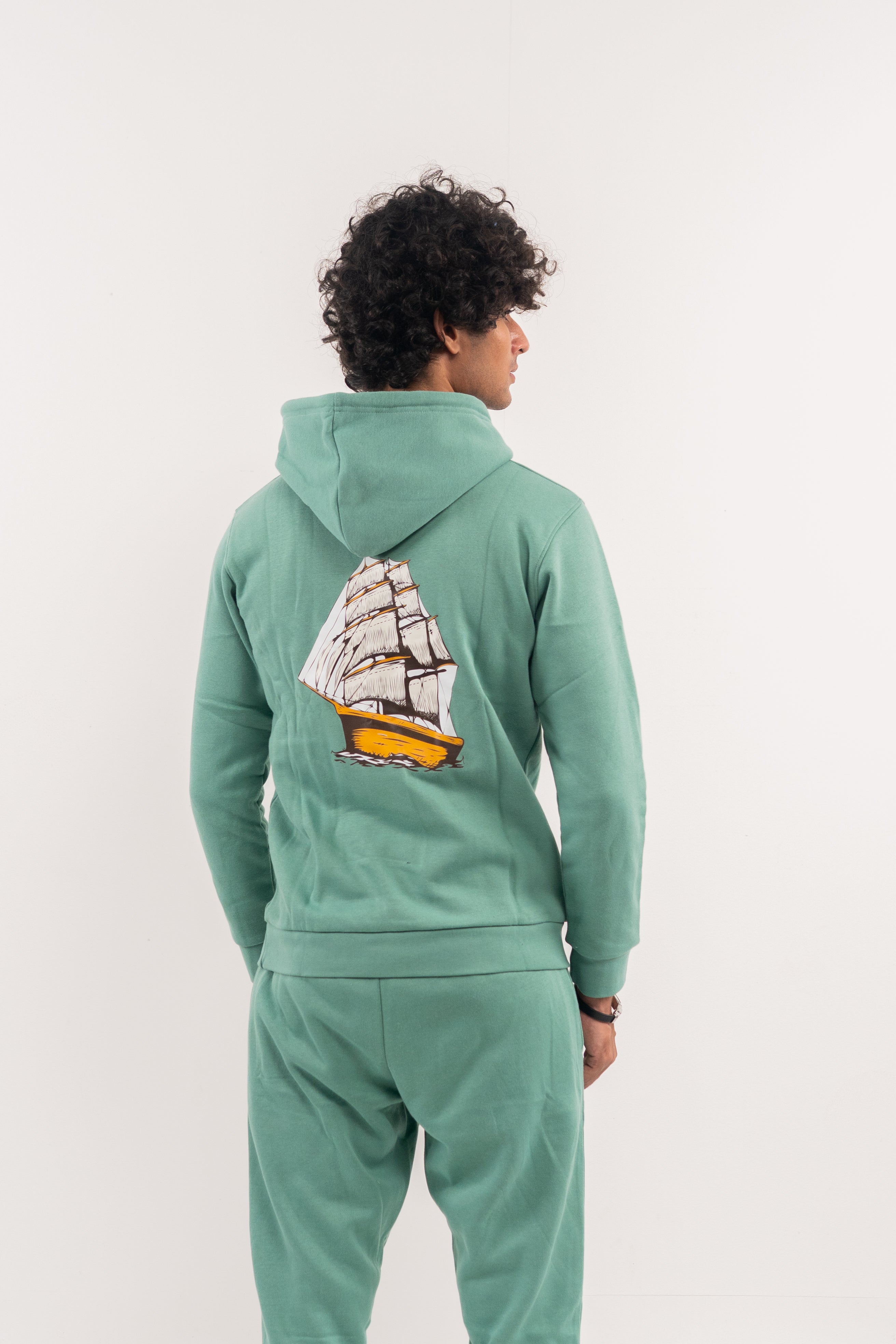 Beryl Green Fleece Hoodie – Back to Nature Edition