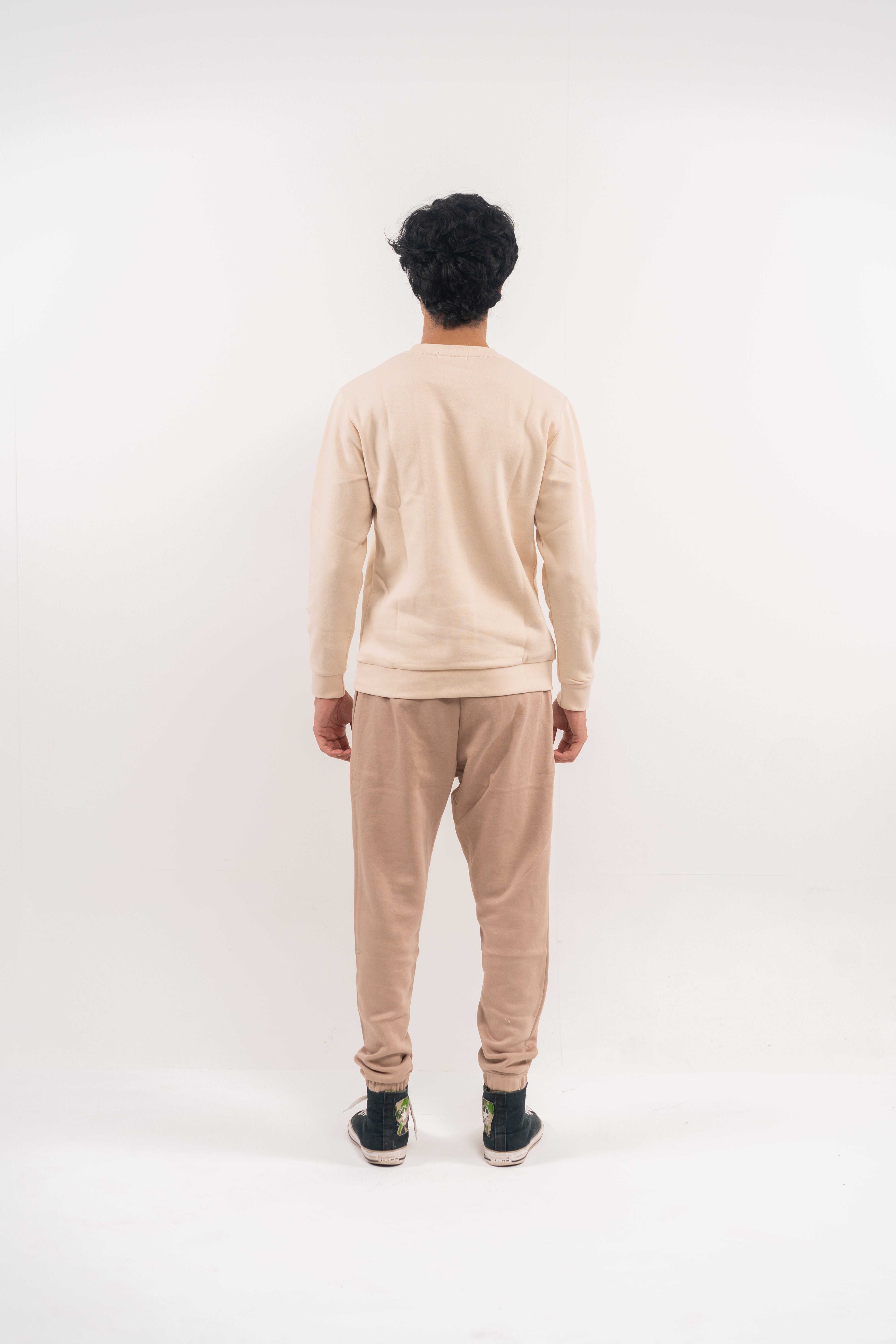 Sand Geometric Attireium Sweatshirt