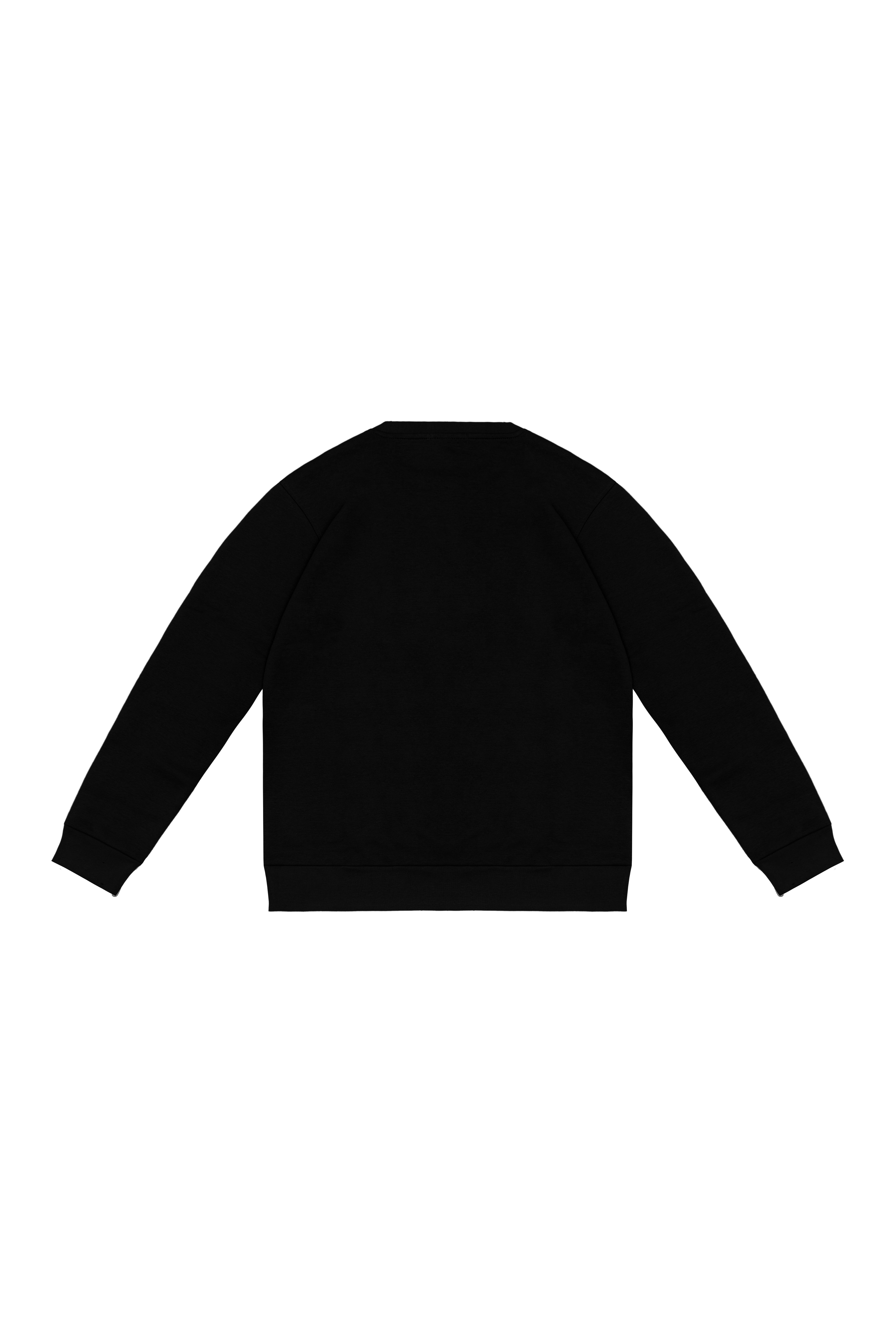 Black Minimalist Stripe Sweatshirt