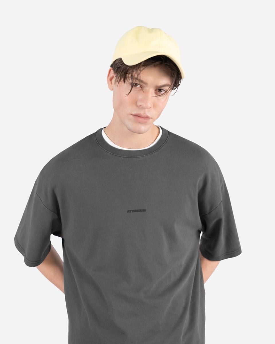 Cool Gray 11C – Acid Wash Oversized T-Shirt - Attireium