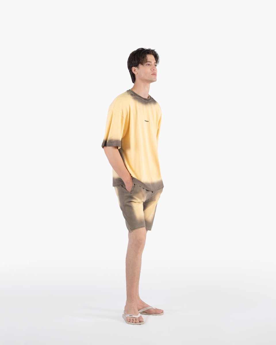 Peach Puree – Tie & Dye Oversized T-Shirt - Attireium
