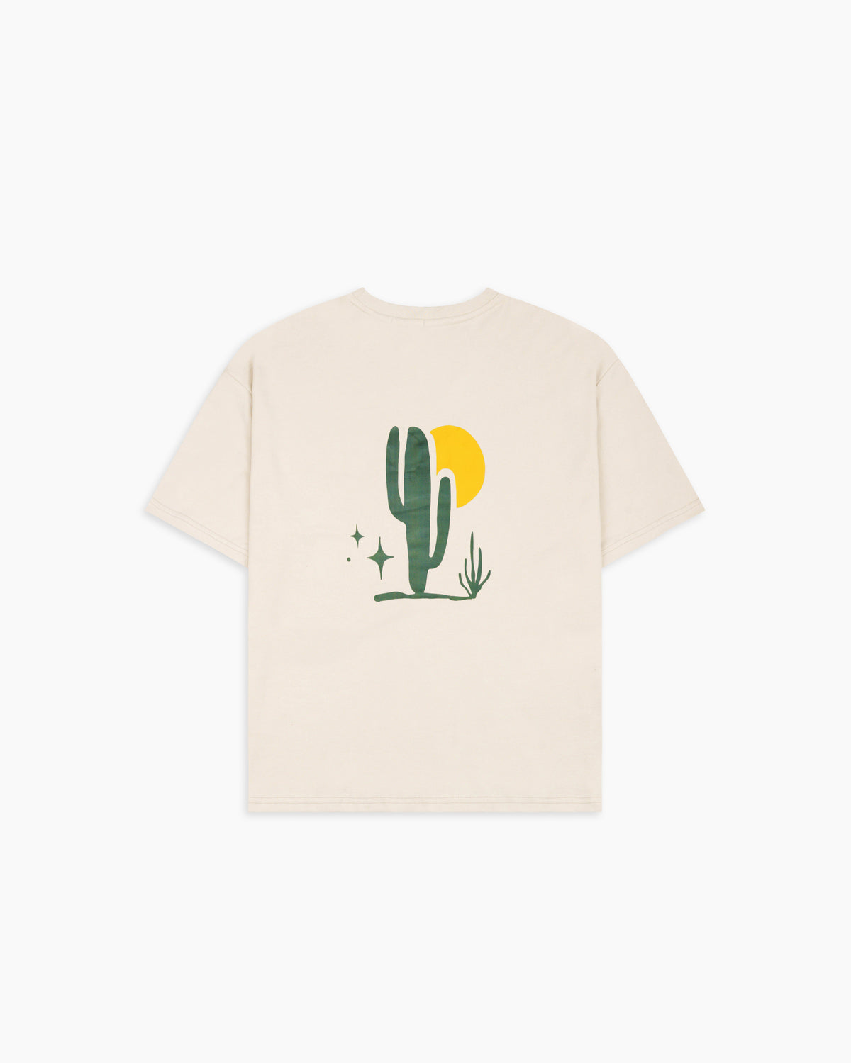 Snowy Peaks Cactus Graphic T-Shirt