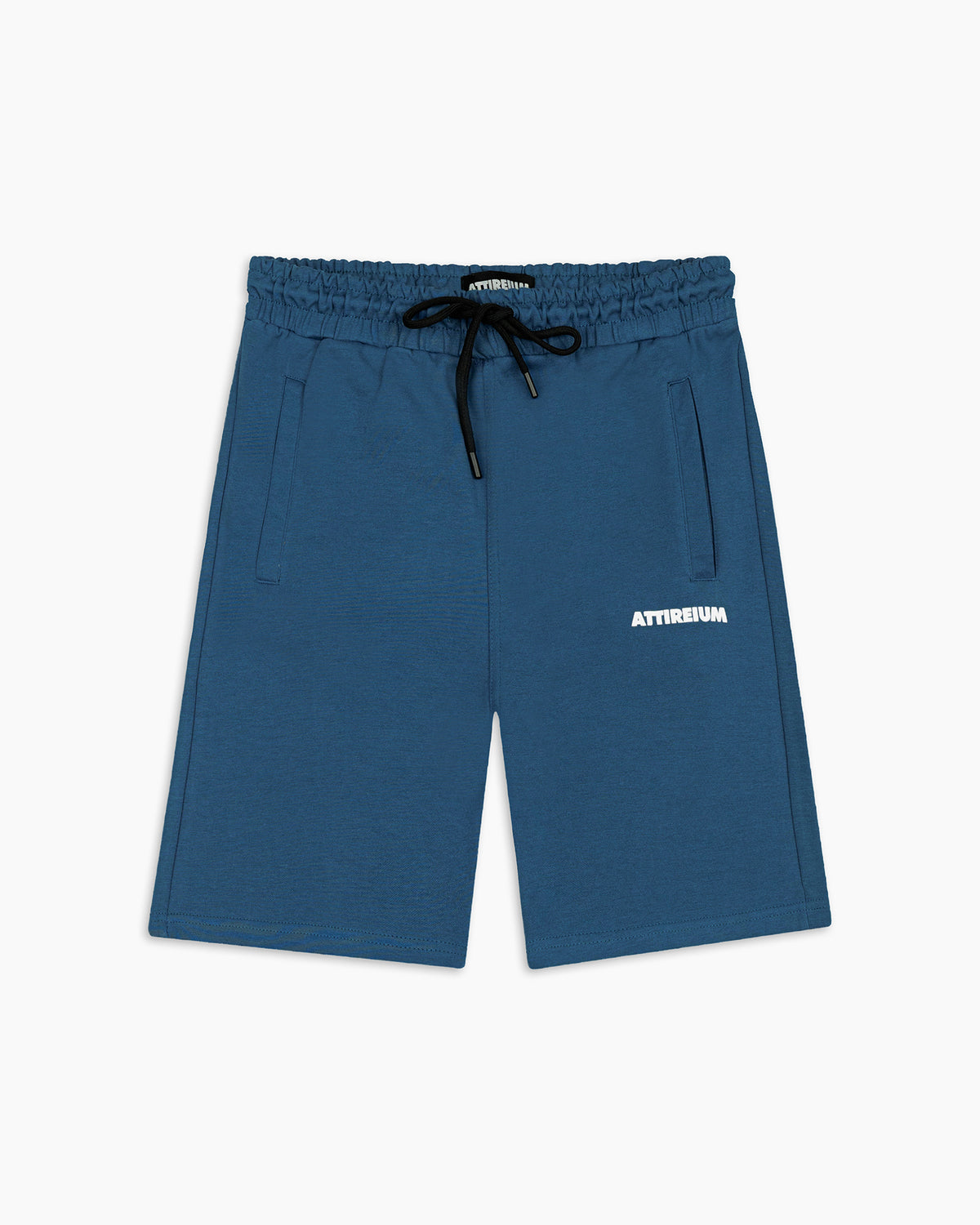 Dark Sapphire Combed Cotton Shorts