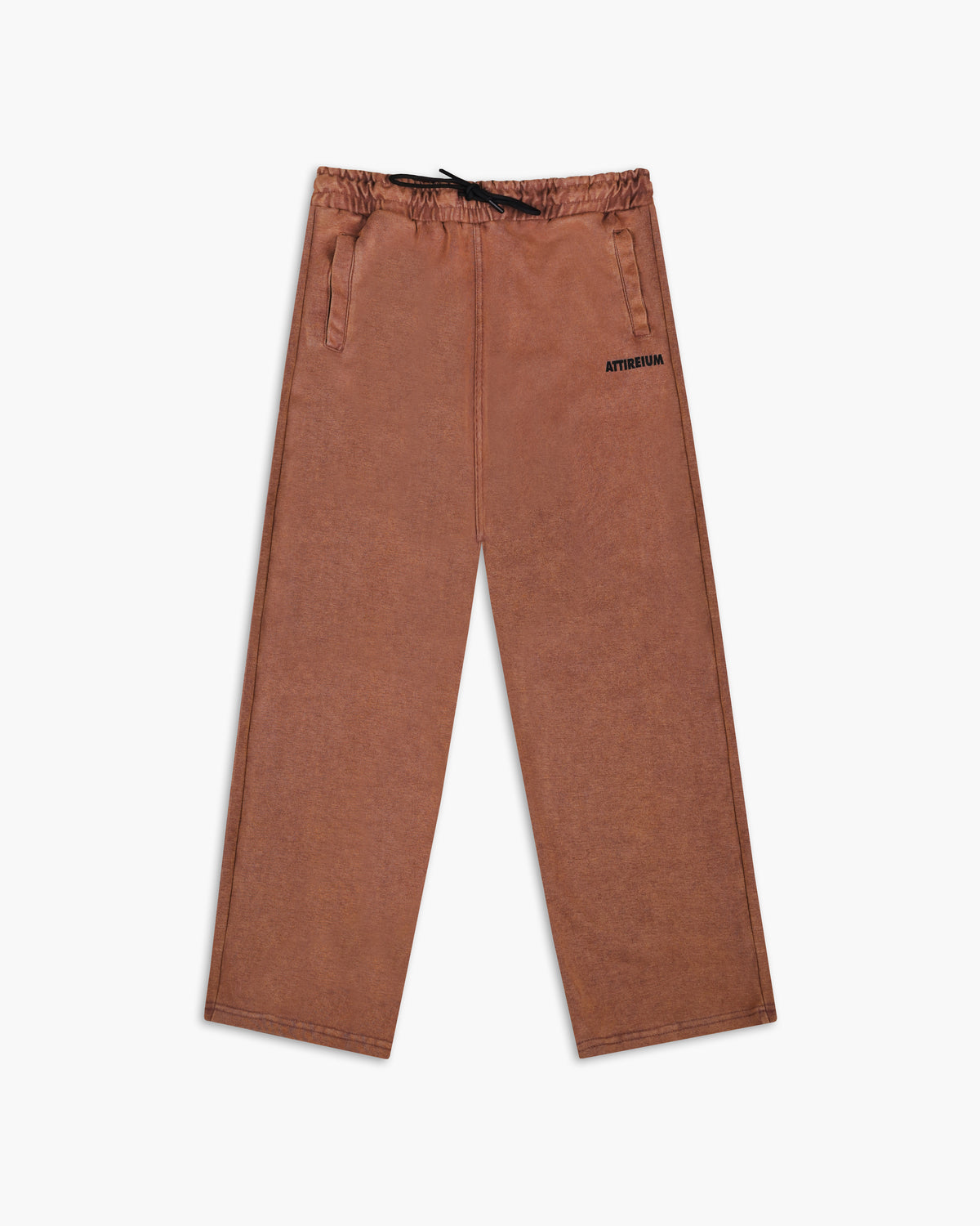 Terracotta Acid Wash Wide-Leg Trouser