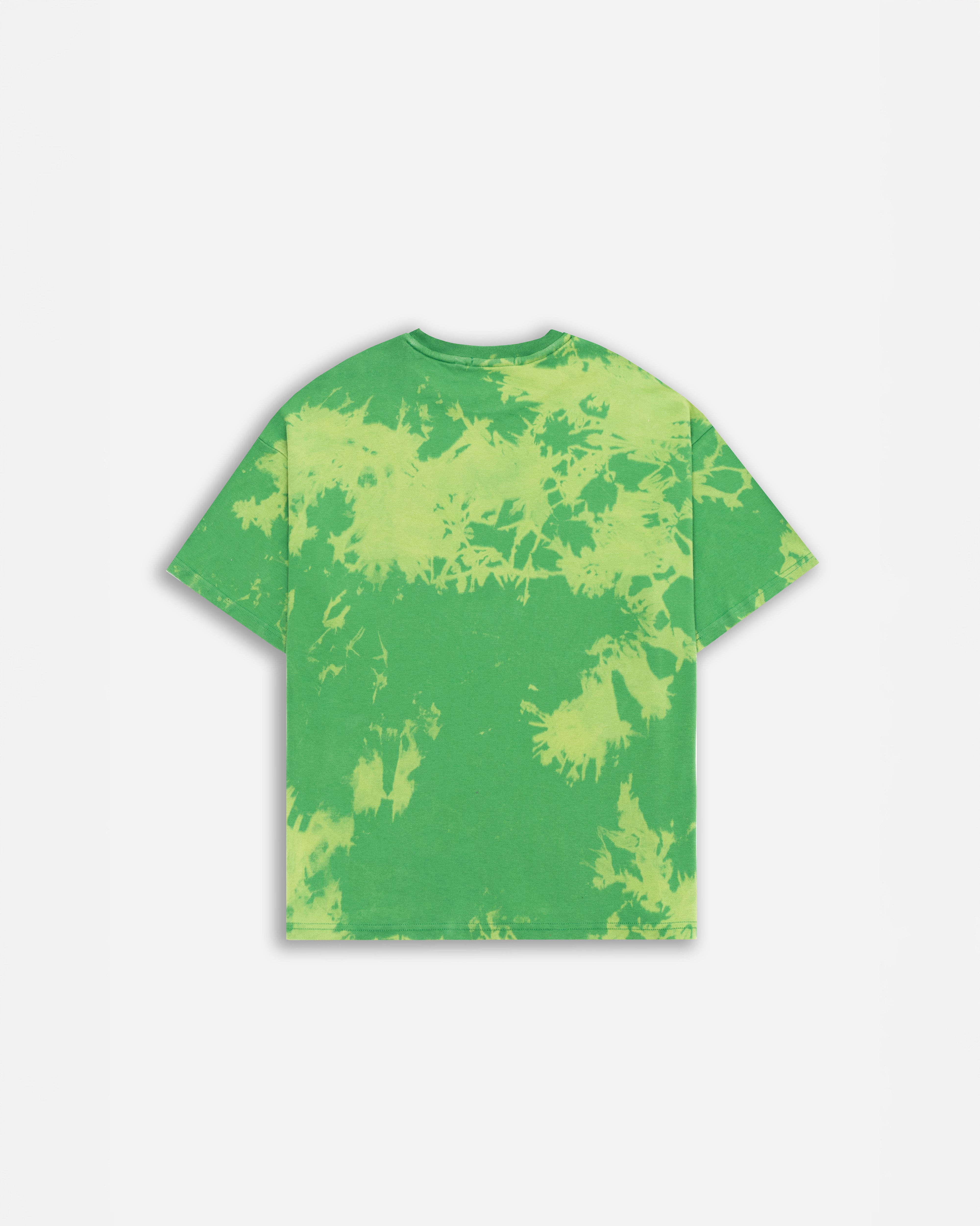 Emerald Drift – Random Wash Oversized T-Shirt