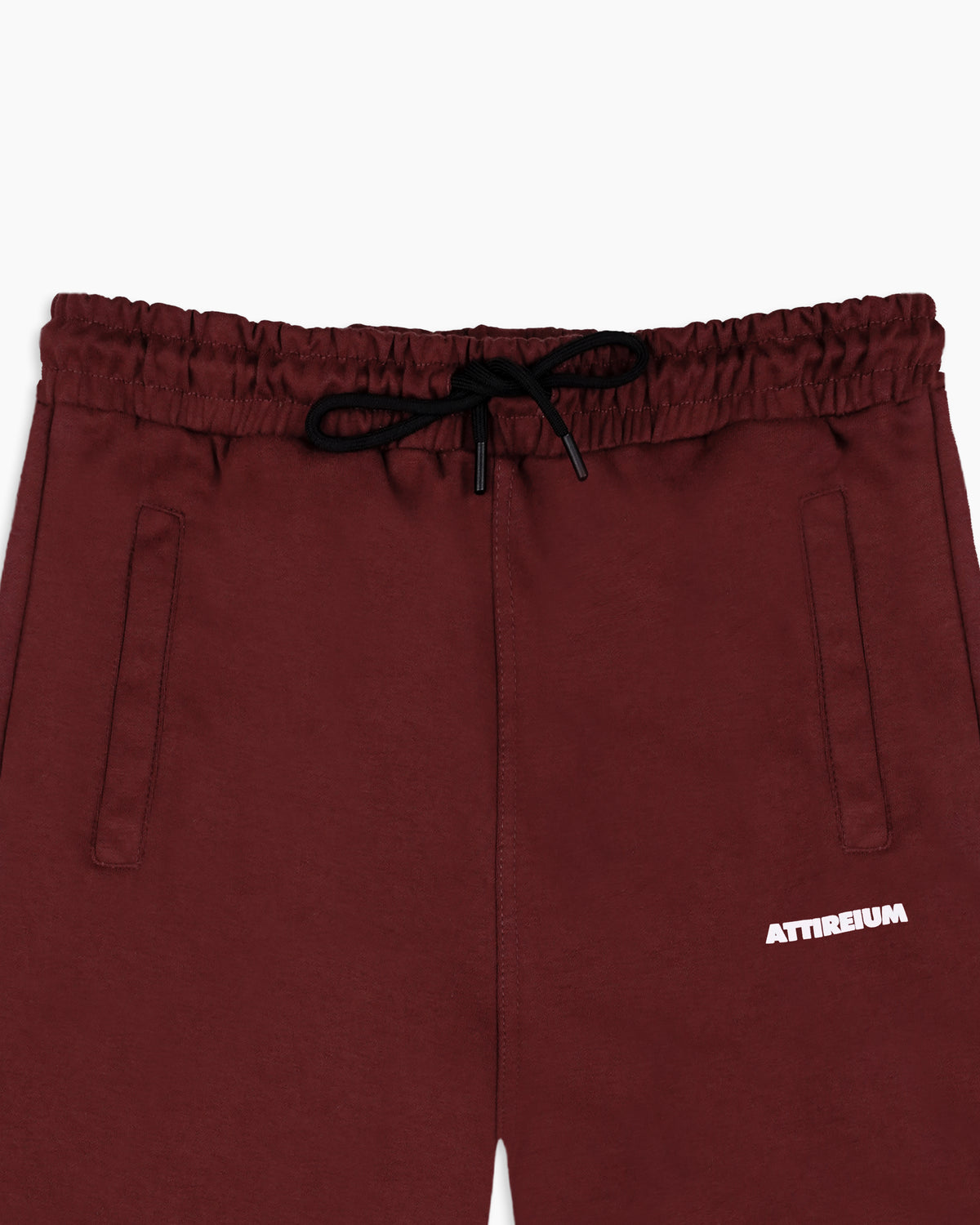 Plum Wine Combed Cotton Shorts