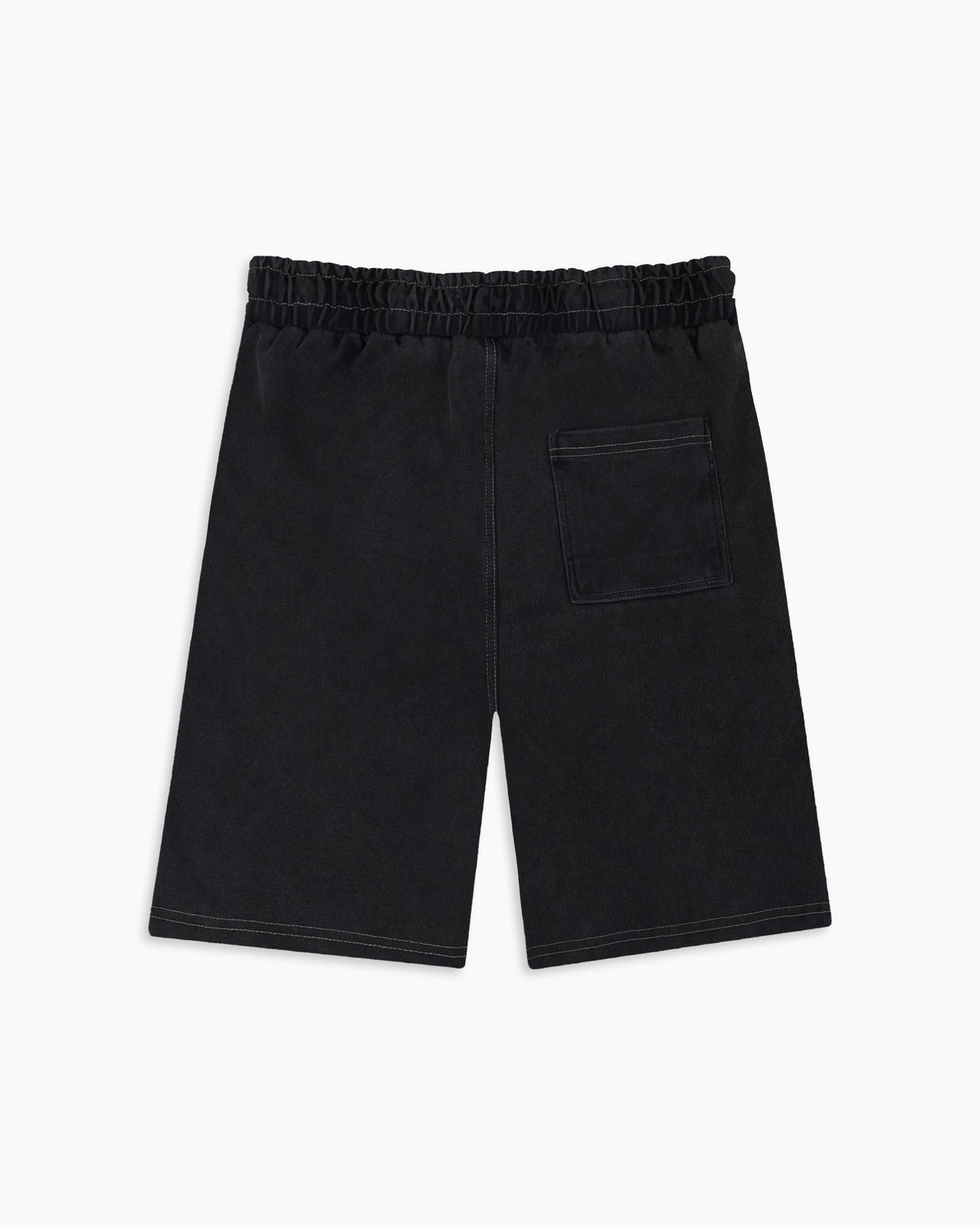 Washed Black Acid Wash Short