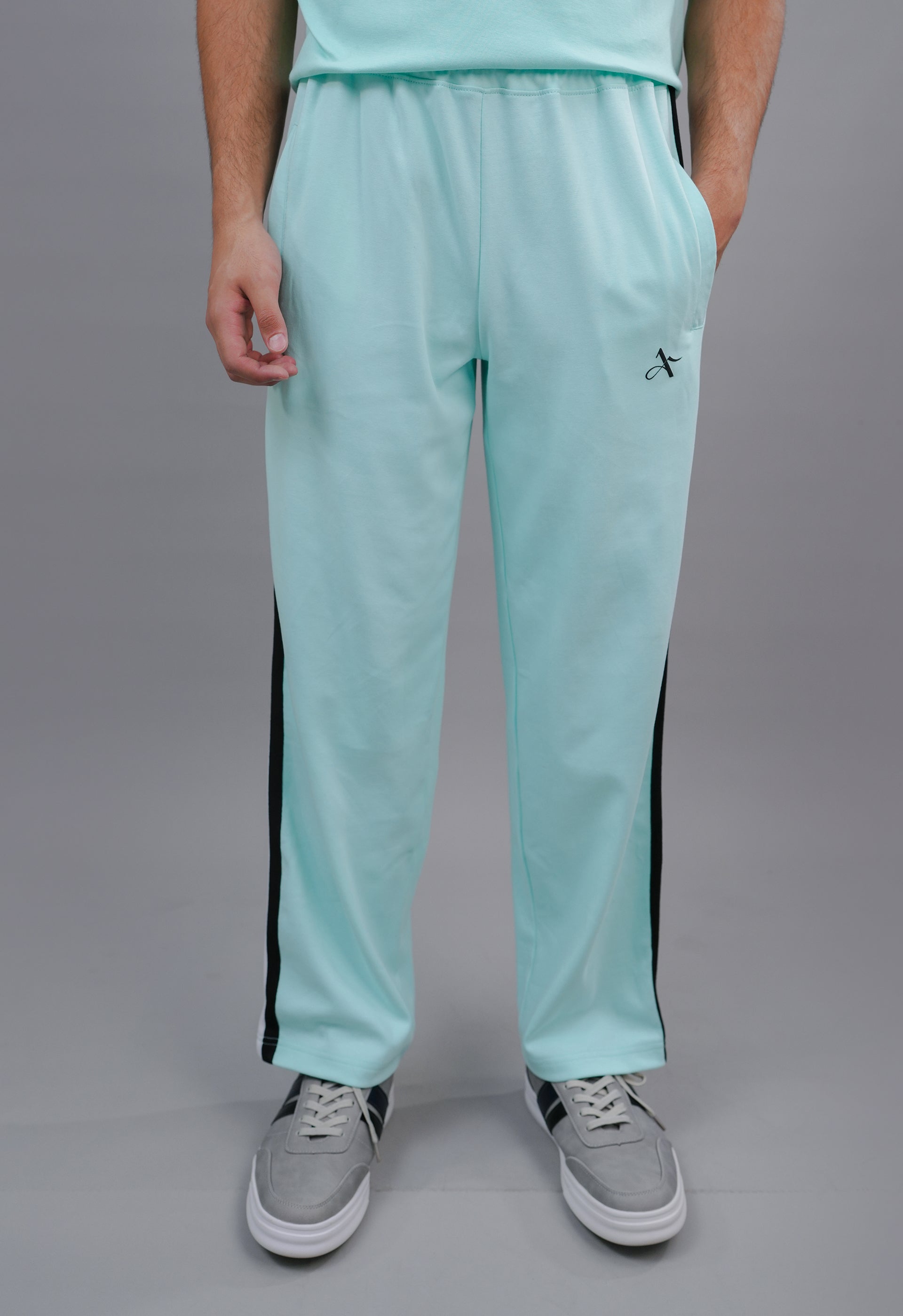 Straight Trouser Aqua Frost