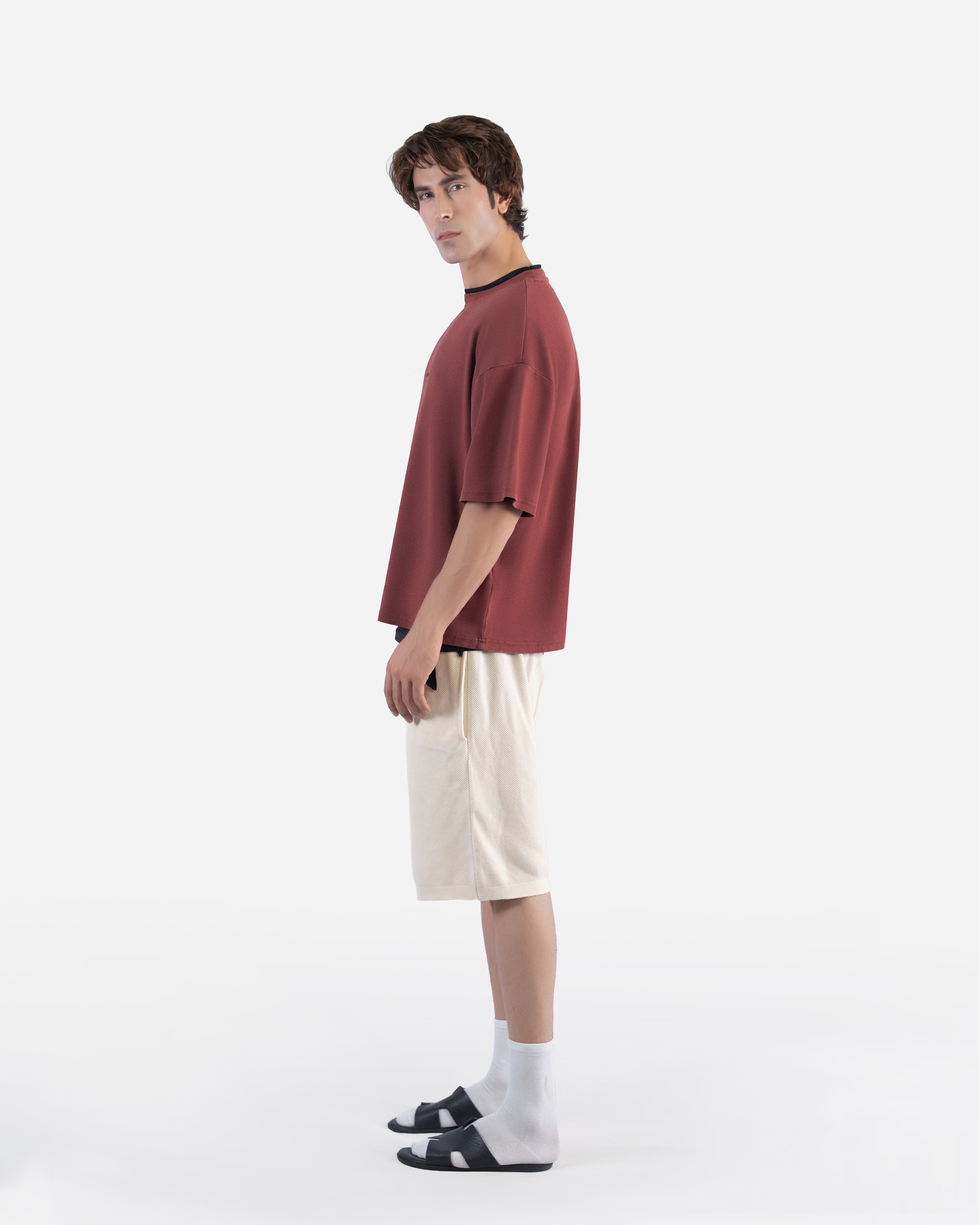 Ruby Wine – Acid Wash Oversized T-Shirt
