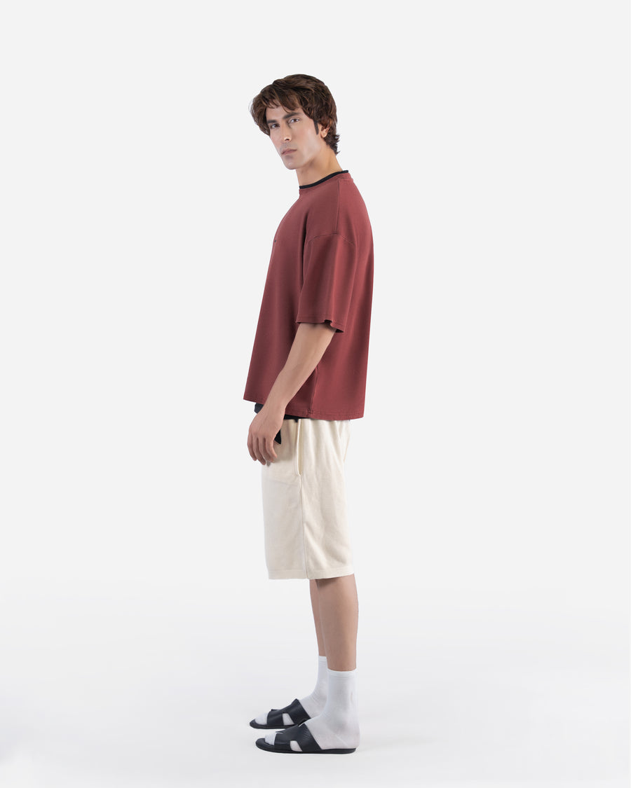 Ruby Wine – Acid Wash Oversized T-Shirt